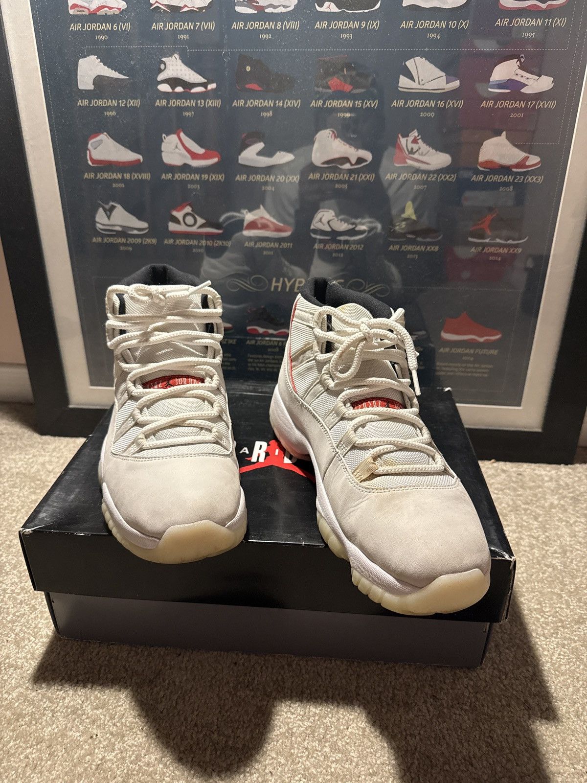 Jordan Brand Jordan 11 Retro Platinum Tint Size US 11.5 / EU 44-45 - 2 Thumbnail