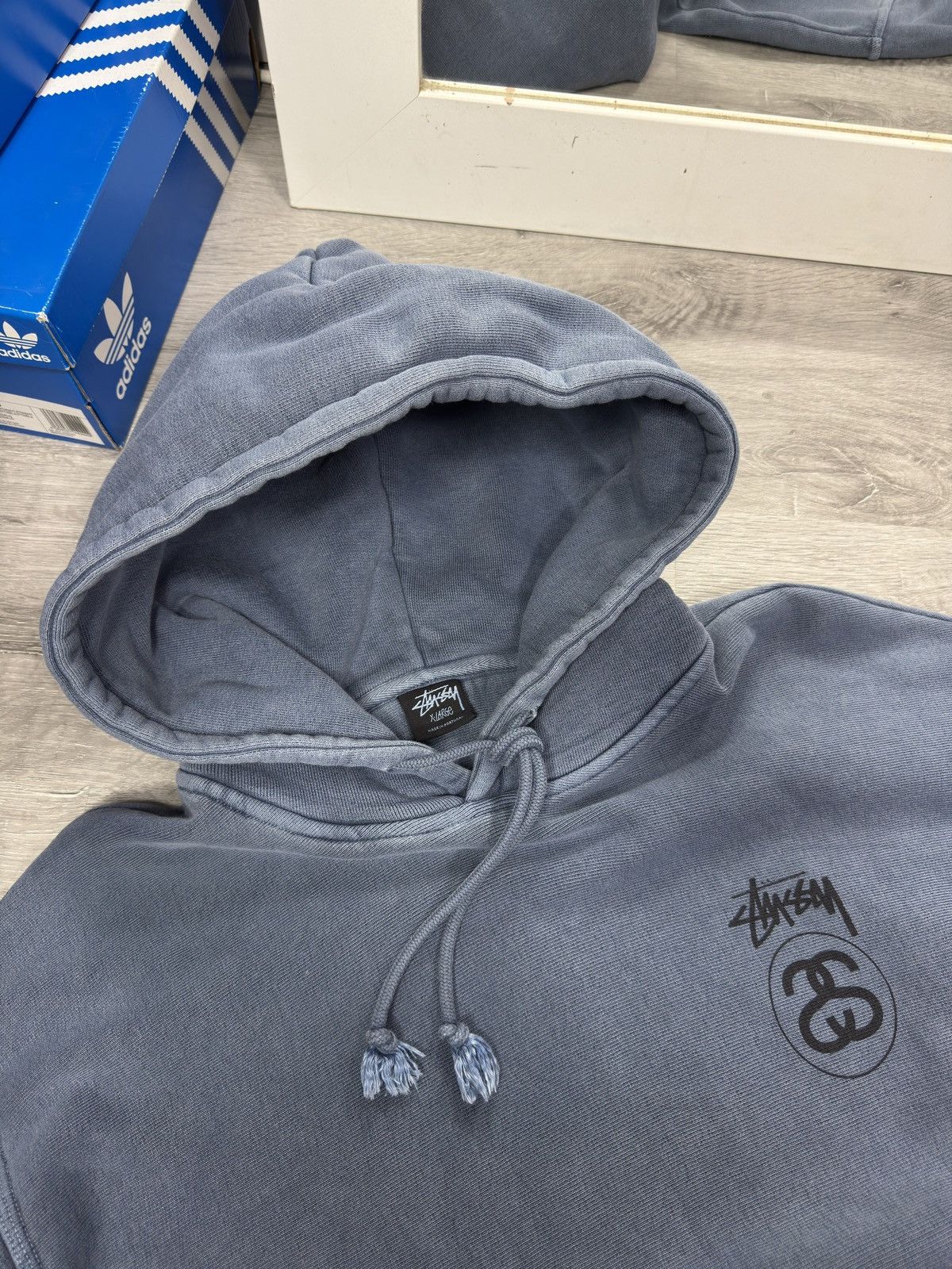 Stussy Stussy big logo washed hoodie Size US XL / EU 56 / 4 - 15 Thumbnail