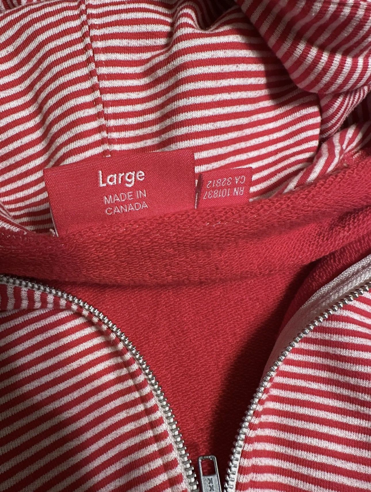 Supreme 2009 Supreme Horizontal Stripes Zip Up Hooded Sweatshirt Size US L / EU 52-54 / 3 - 4 Thumbnail