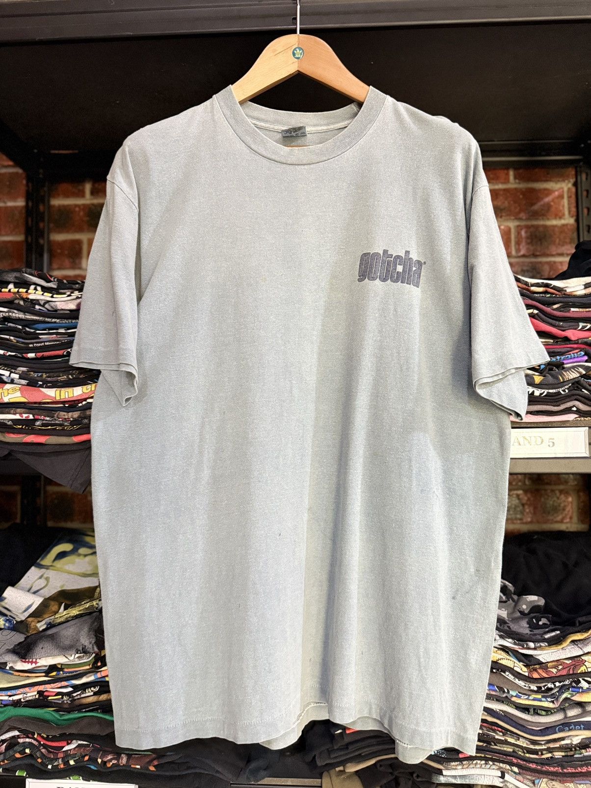 Gotcha × Vintage Thrashed Vintage 90s Gotcha Custom Original Surface Faded T Size US XL / EU 56 / 4 - 6 Thumbnail