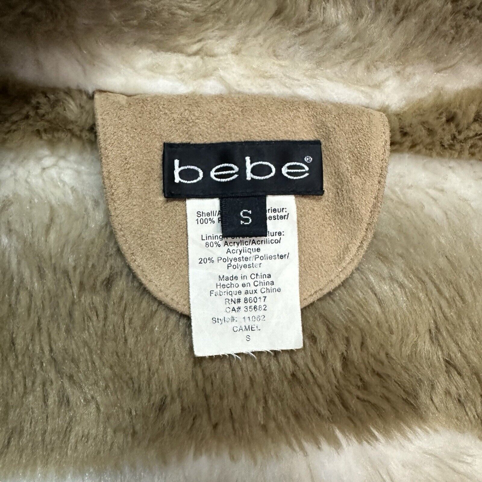 Bebe × Diesel × Von Dutch Vintage Y2K Bebe Fur Lined Afghan Coat Jacket Small Women Size S / US 4 / IT 40 - 6 Thumbnail