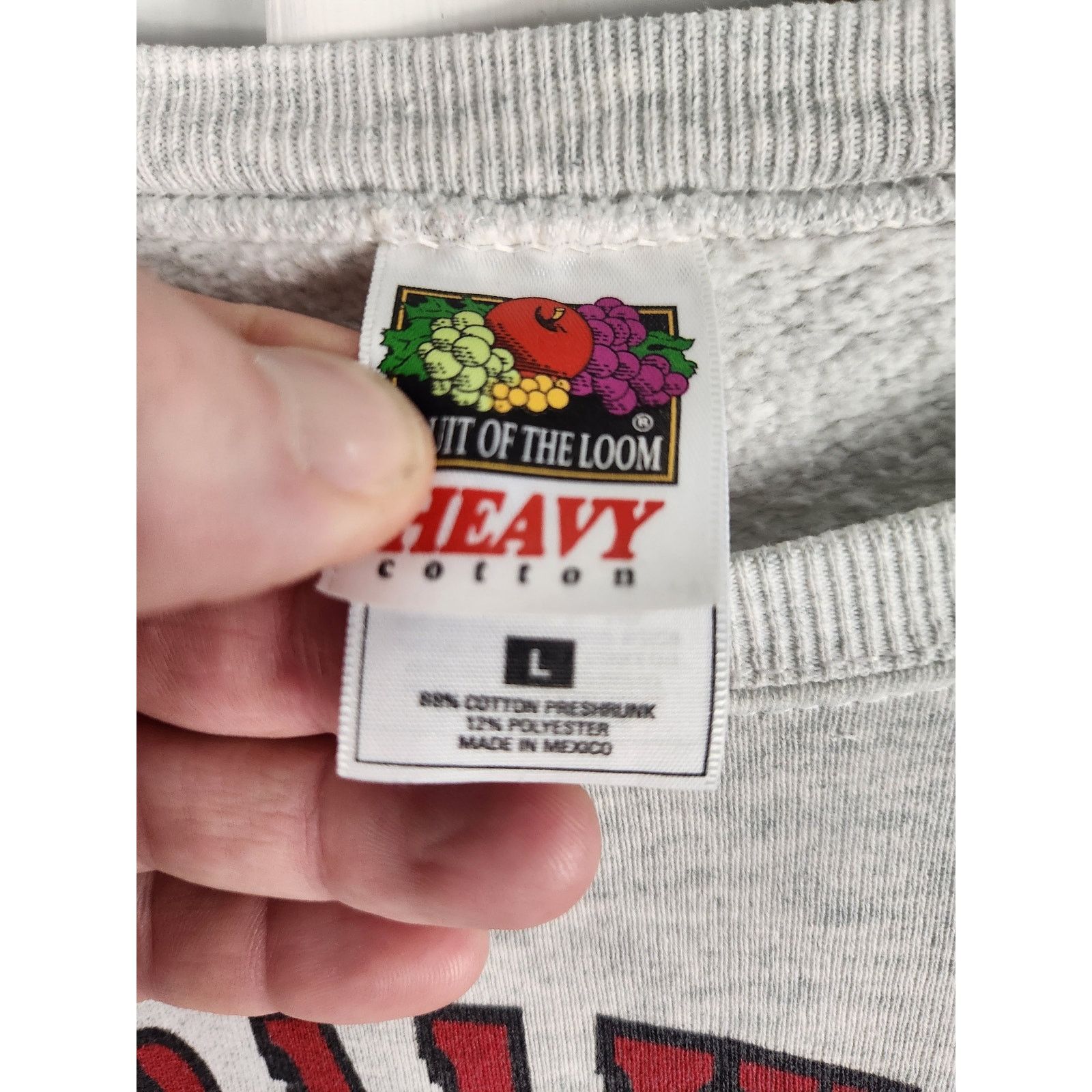 Fruit Of The Loom Vintage Y2K Wisconsin Football Crewneck Men's large Size US L / EU 52-54 / 3 - 3 Thumbnail