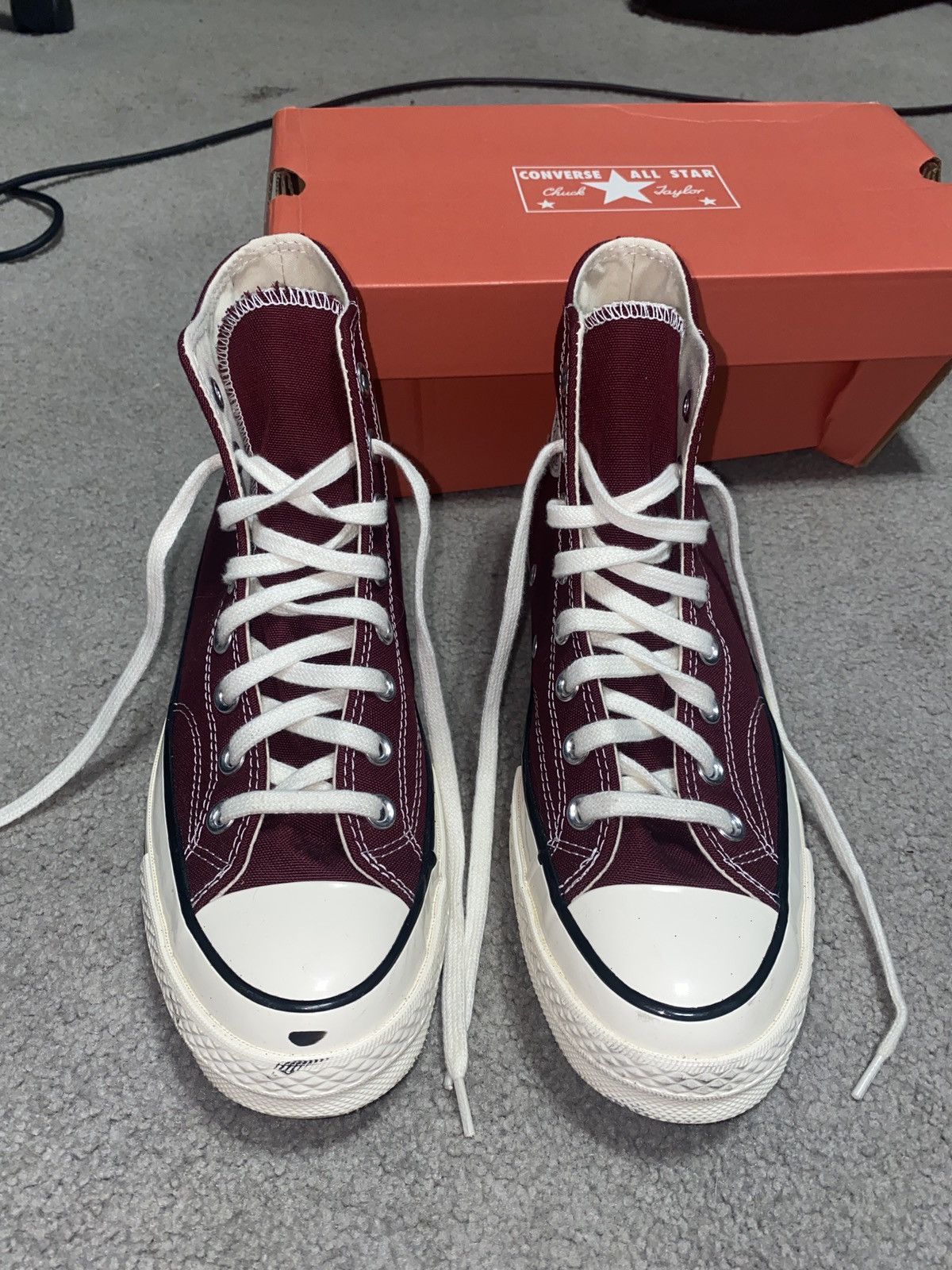 Converse Converse Chuck 70 High ‘Recycled Canvas - Deep Boradeaux’ Size US 7.5 / EU 40-41 - 3 Thumbnail