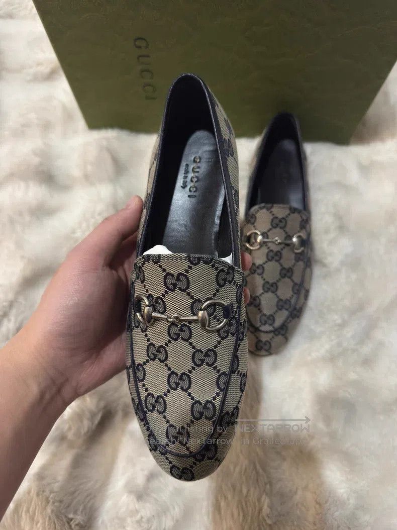 Gucci Guicci Women's Full Print Loafers Leather Shoes Size US 6.5 / IT 36.5 - 4 Thumbnail