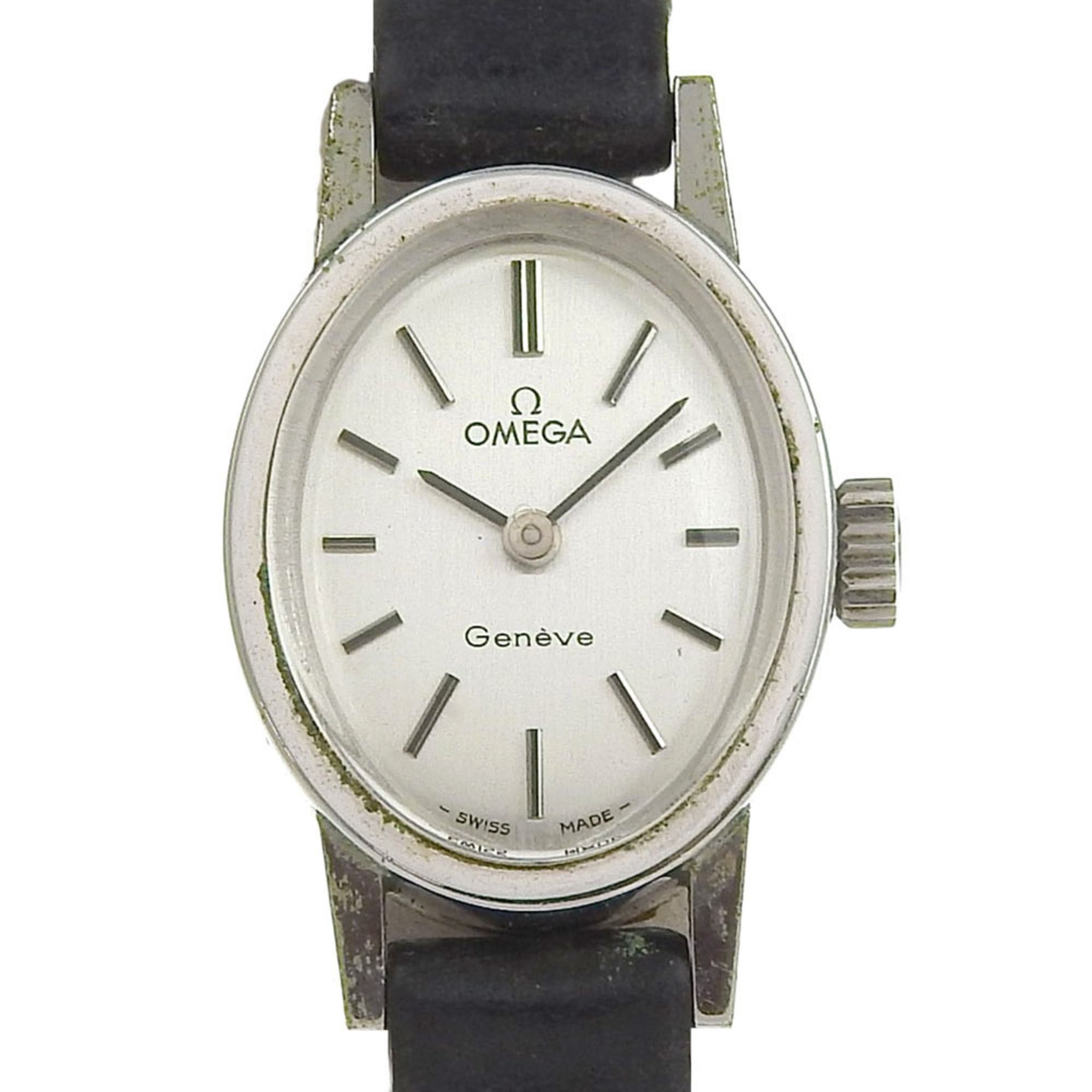 Omega OMEGA Geneva Women's Watch, Caliber 485, Stainless Steel, Manual Winding, Analog Display, Silver Dial Size ONE SIZE - 1 Thumbnail