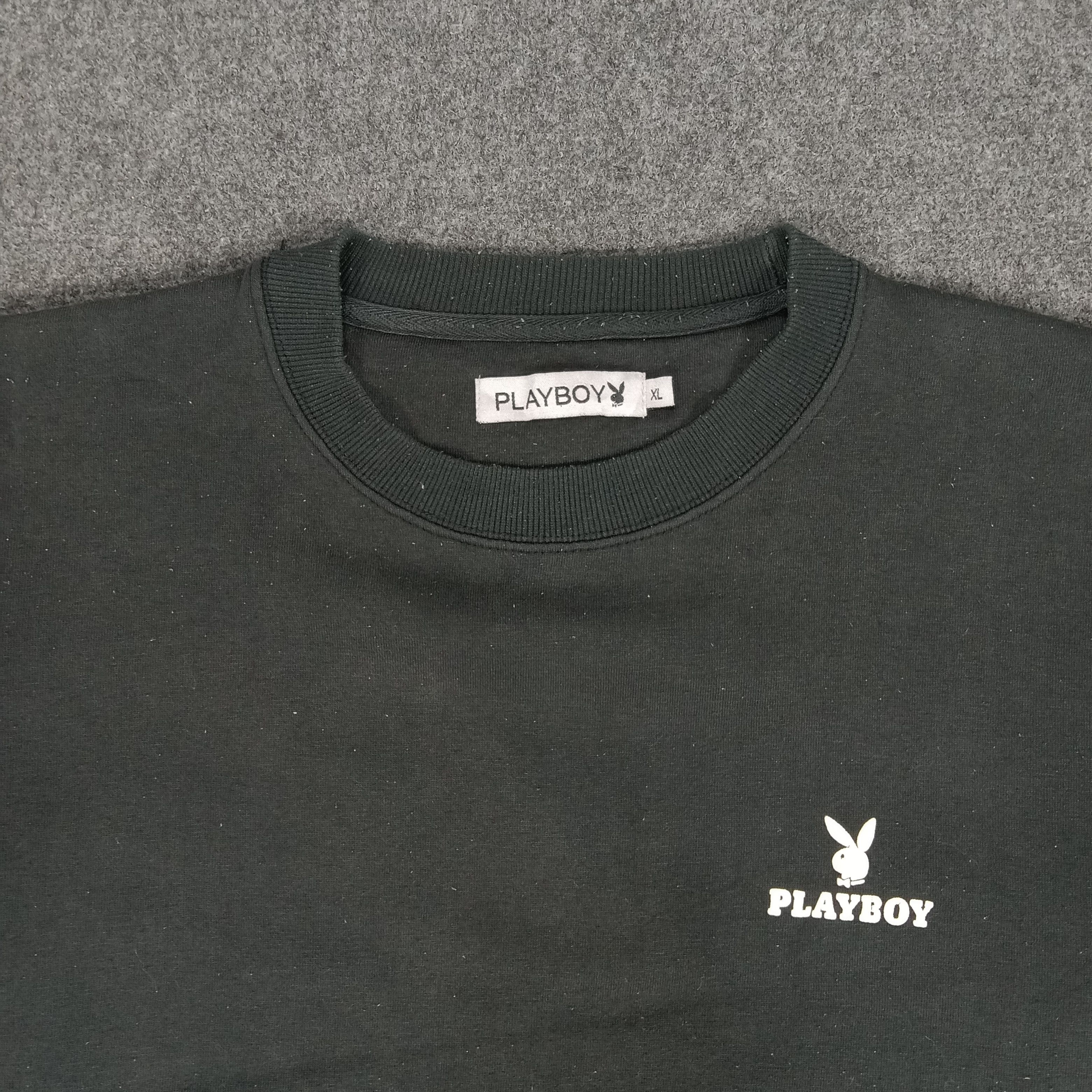 Playboy × Vintage Playboy Embroidery Big Logo Design Sweatshirt Size US L / EU 52-54 / 3 - 4 Thumbnail