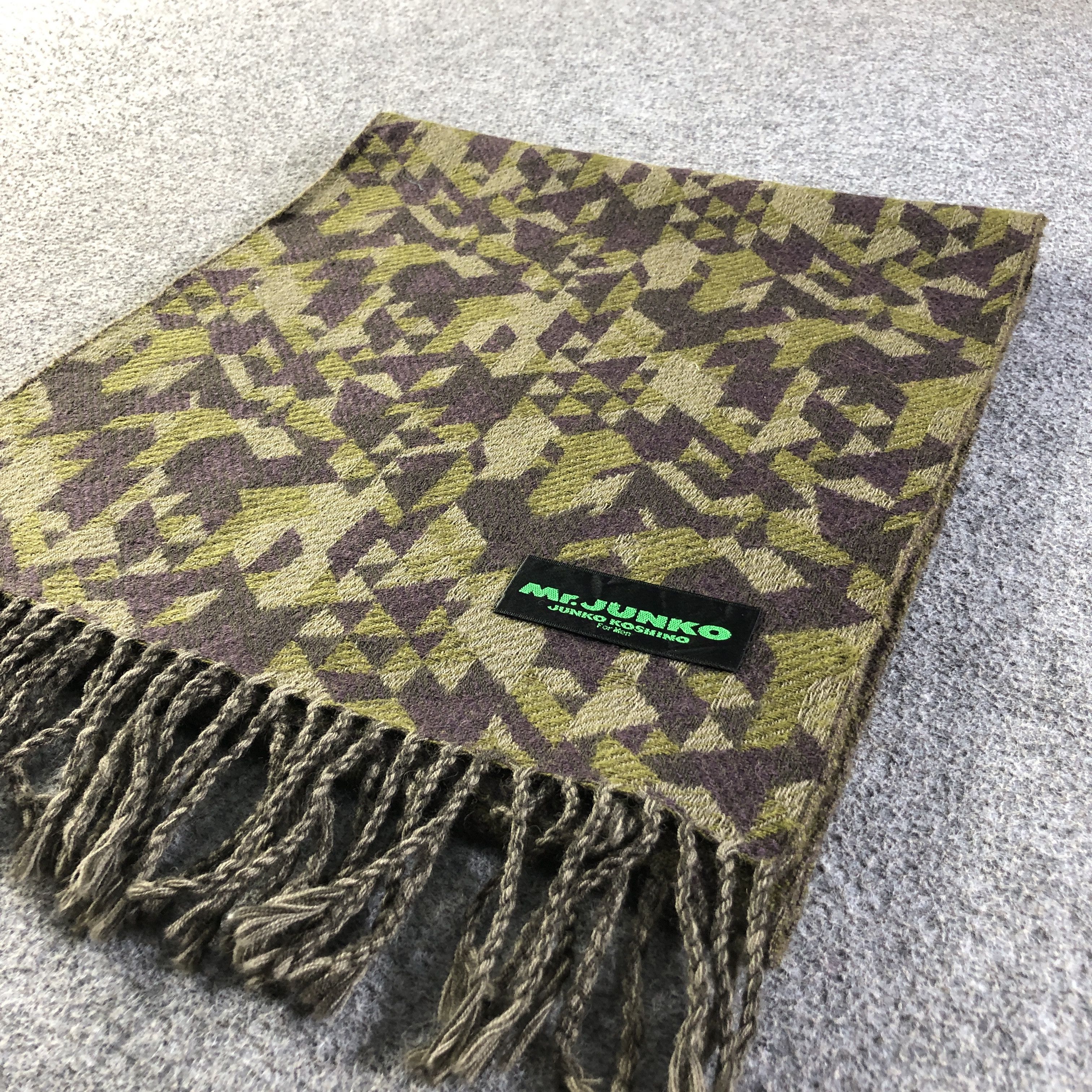 Mr. Junko Junko Koshino Wool Scarf Muffler V2717 Size ONE SIZE - 4 Thumbnail
