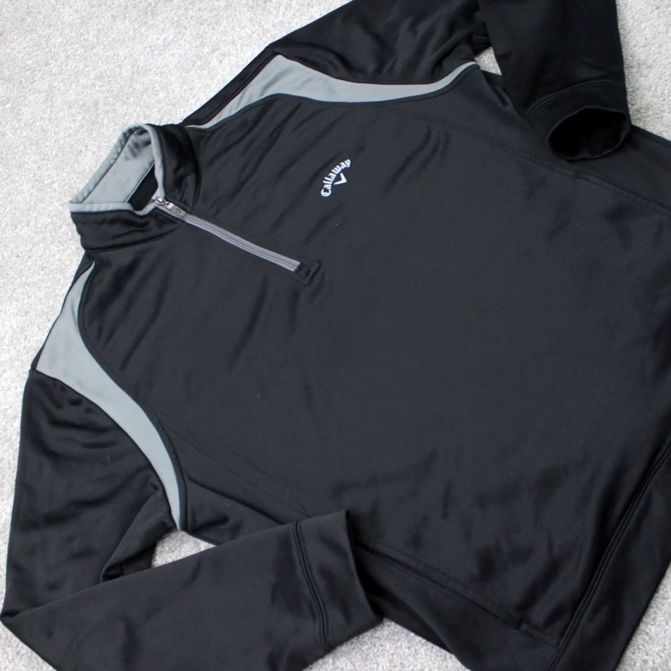 Callaway Callaway Sweatshirt Men Large Black 1/4 Zip Golf Polyester Long Sleeve w/Pockets Size US L / EU 52-54 / 3 - 6 Thumbnail