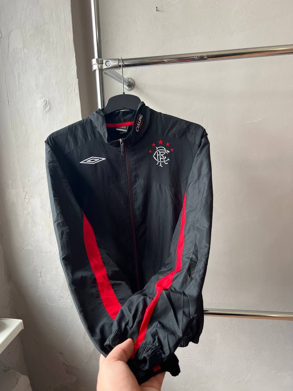 Umbro 2009/10 RANGERS GLASGOW TRAINING SOCCER TRACK ZIP JACKET SZM Size US M / EU 48-50 / 2 - 9 Thumbnail