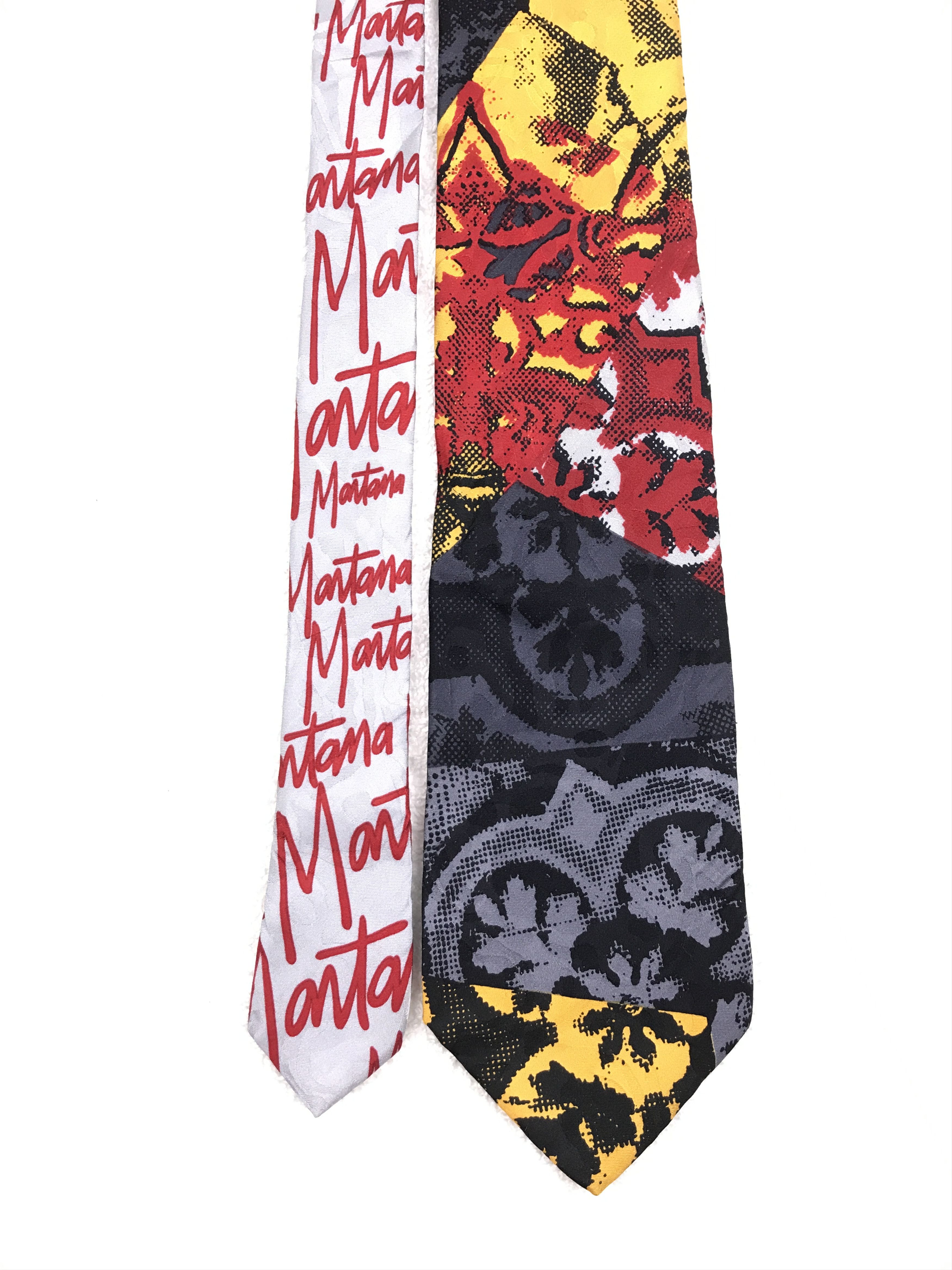 Vintage Vintage Montana Silk Necktie Size ONE SIZE - 3 Thumbnail