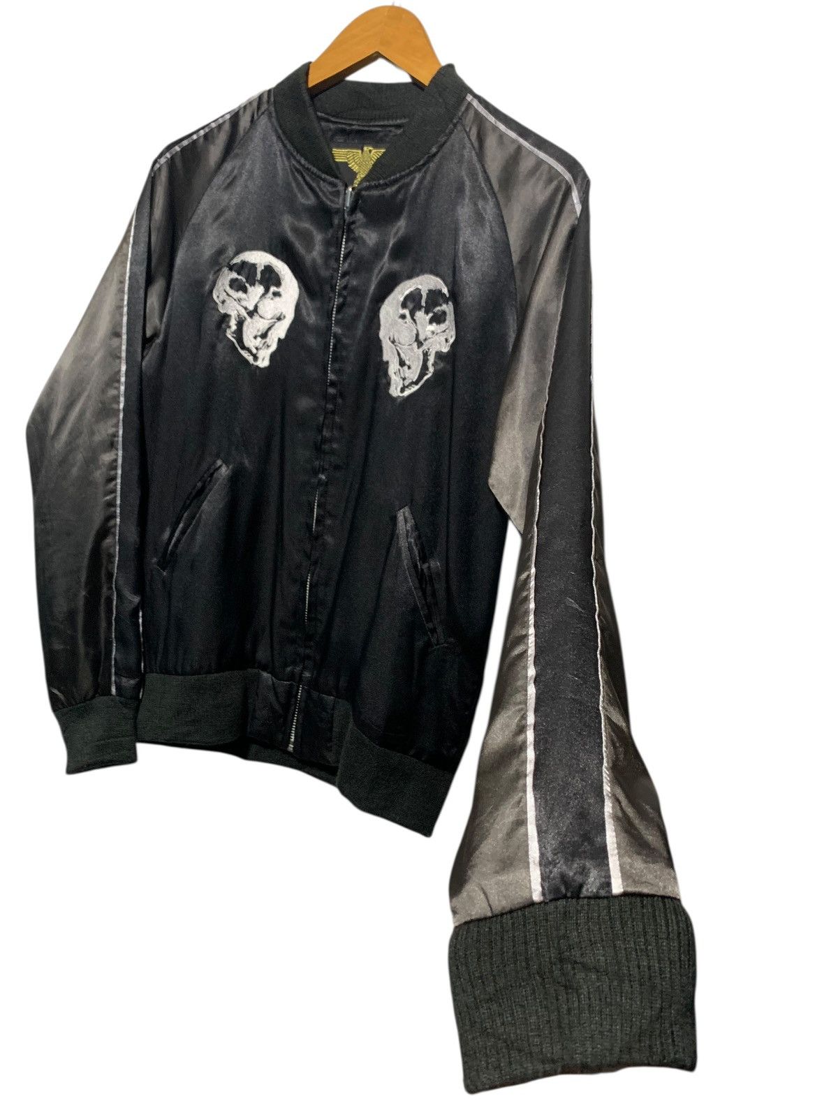 NO ID Nomad Japan skull russian Poem reversible bomber jacket Size US S / EU 44-46 / 1 - 3 Thumbnail