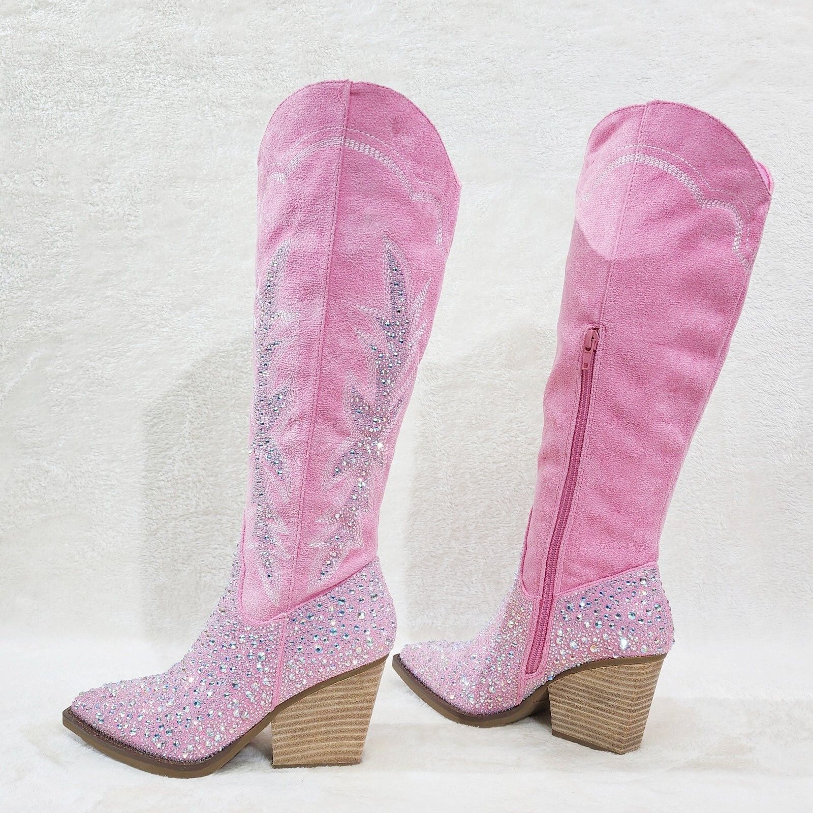 Murrey Bubble Gum Pink With Rhinestones Glamour Western Cowg