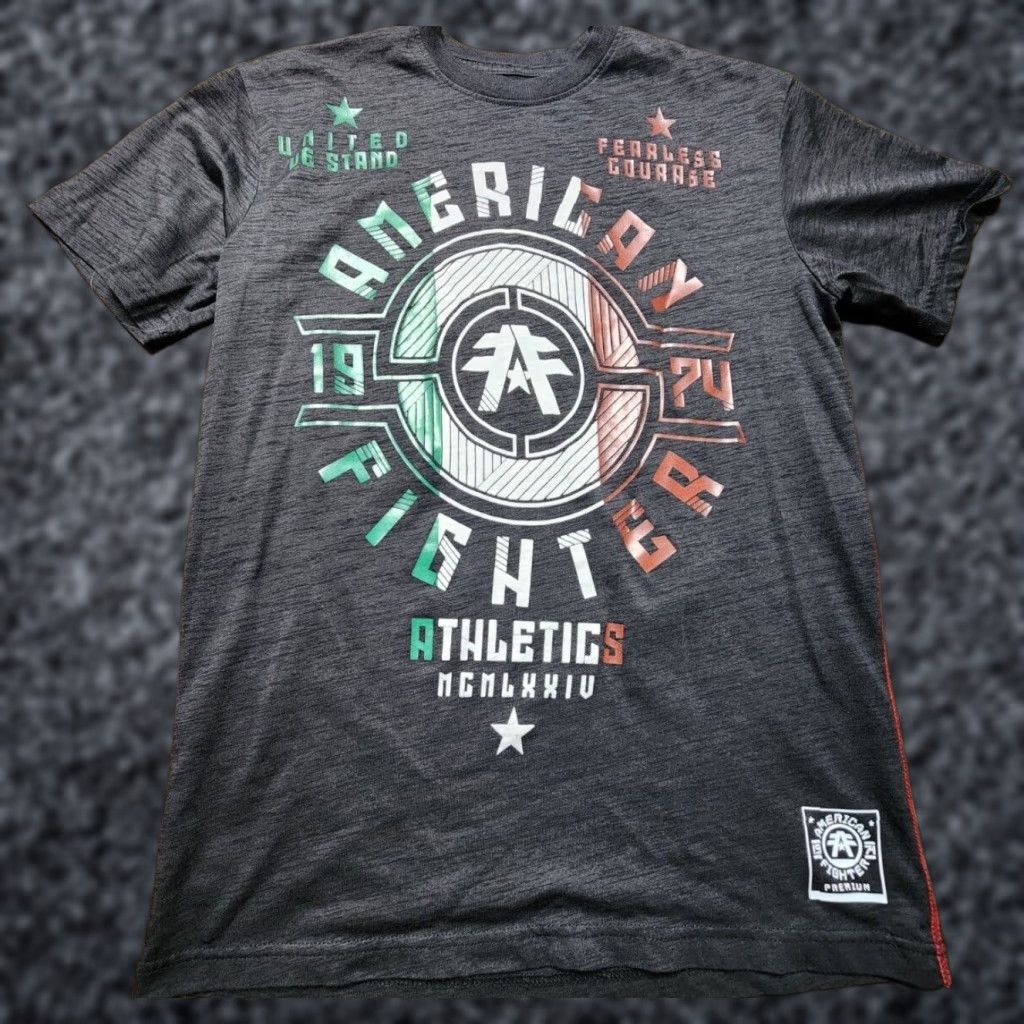 Vintage American Fighter Shirt Mens S Black Premium Athletics Buckle T Shirt Size US S / EU 44-46 / 1 - 1 Thumbnail