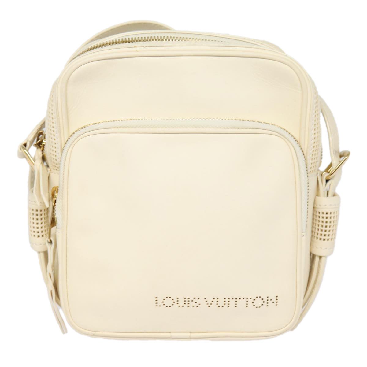 Louis Vuitton Bequia White Leather Shoulder Bag (Pre-Owned) Size ONE SIZE - 1 Thumbnail