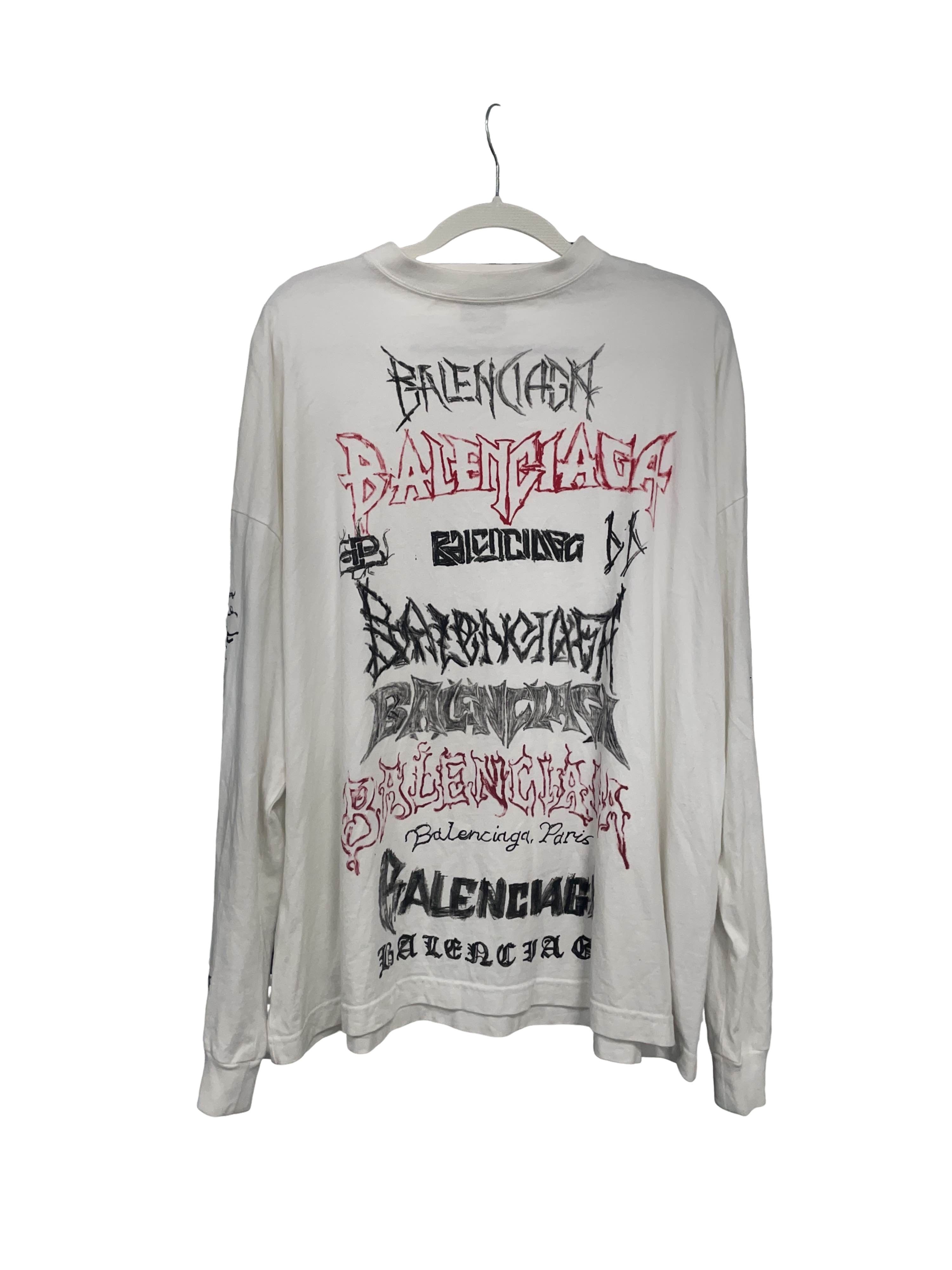 Balenciaga Balenciaga Heavy Metal Graphic Long Sleeve | Grailed