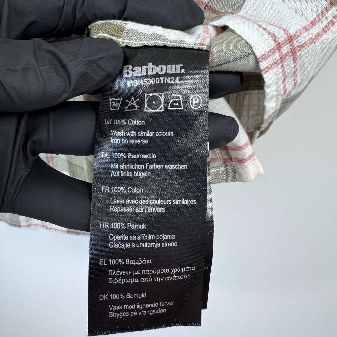 Barbour Barbour Mens Short Sleeve Shirt Check Plaid Casual Size L Size L / US 10 / IT 46 - 4 Thumbnail