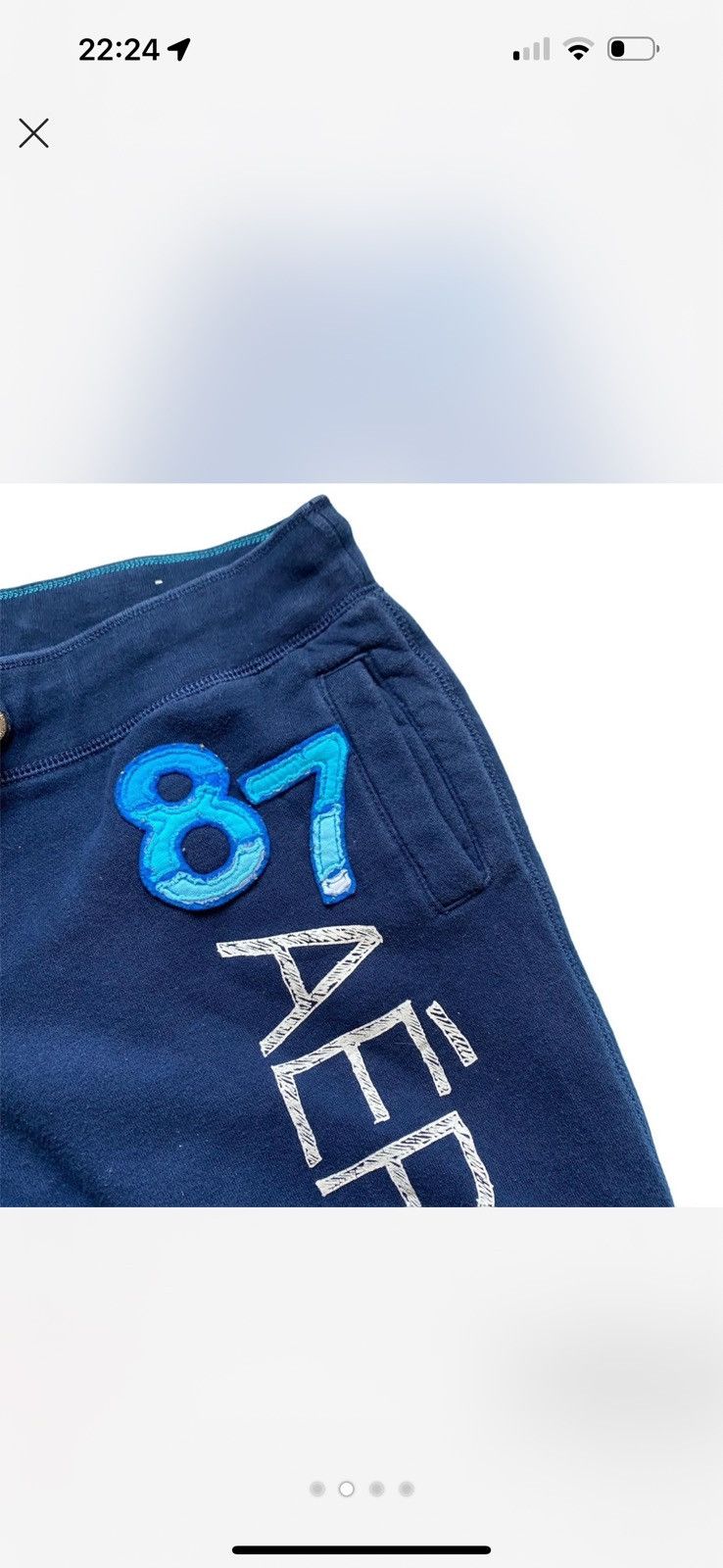 Aeropostale Y2K AEROPOSTALE 87 CAPRI SWEATPANTS SIZE M Size 28" / US 6 / IT 42 - 2 Thumbnail
