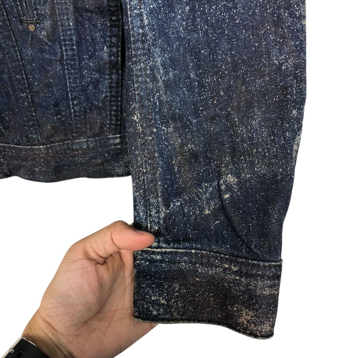Diesel 📌Biker Denim Jacket Rusty Distressed Design Diesel Size XS / US 0-2 / IT 36-38 - 16 Thumbnail