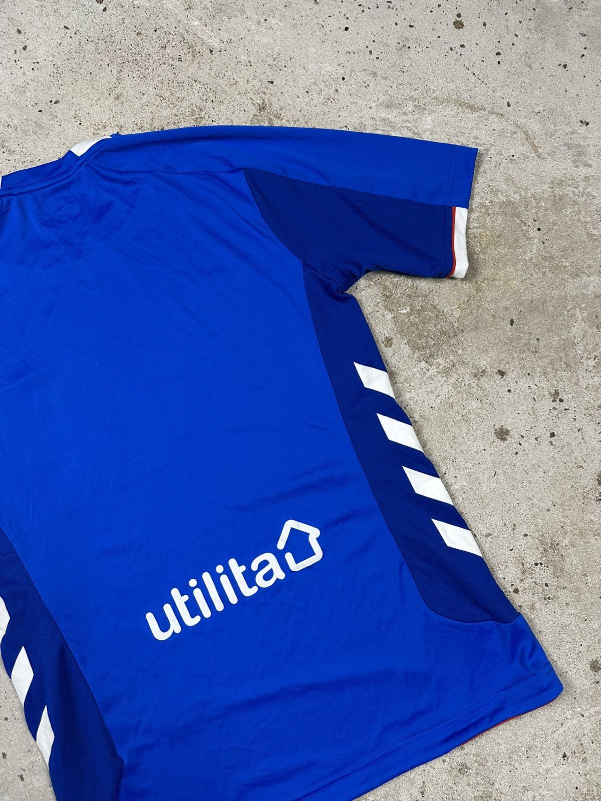 Hummel × Vintage Hummel x Rangers 2018/2019 Home Jersey Soccer T Shirt Size US S / EU 44-46 / 1 - 13 Thumbnail