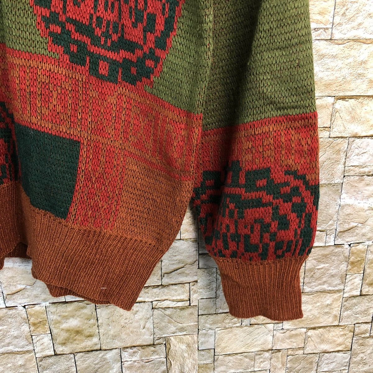 Homespun Knitwear Catax Orange art vintage japan sweatshirt Knitwear #A692 Size US M / EU 48-50 / 2 - 8 Thumbnail