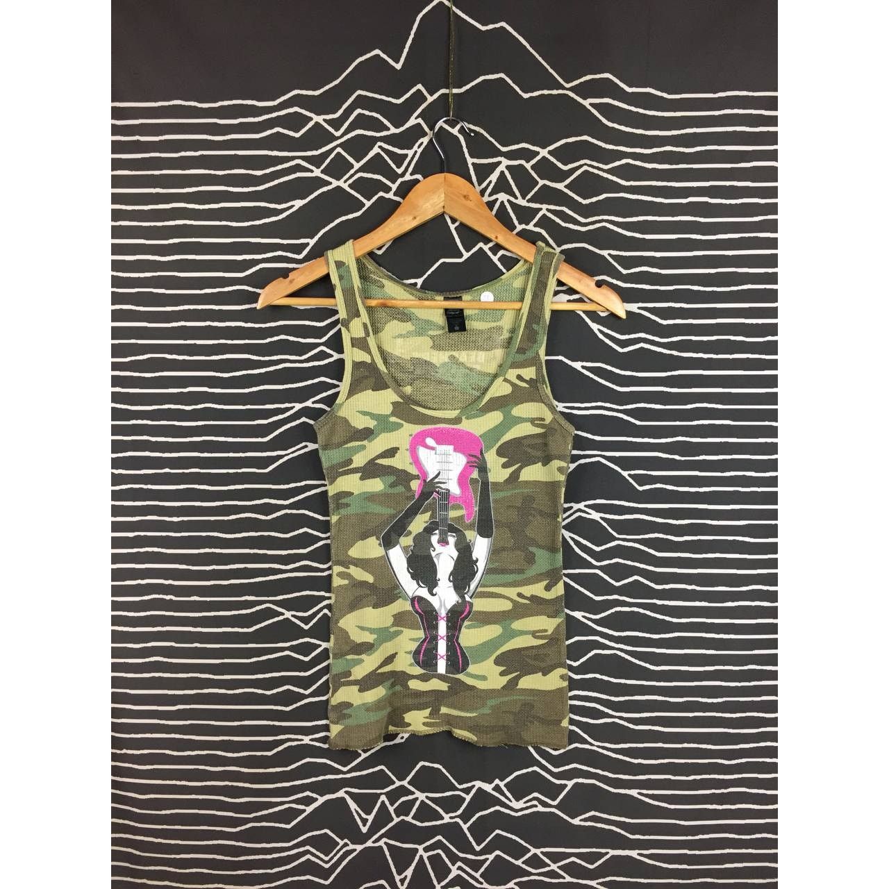 Vintage Beacher's Rockhouse Bar Las Vegas Camo Tank Top Tee Size L / US 10 / IT 46 - 2 Thumbnail