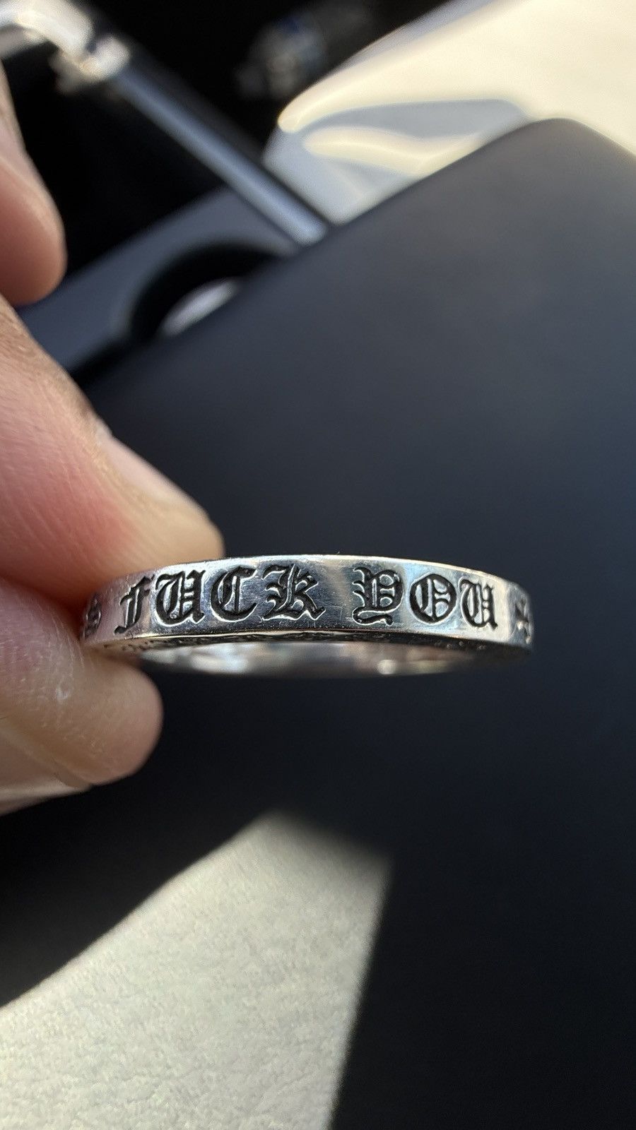 Chrome Hearts Chrome Hearts Las Vegas Spacer Ring - 7.5mm Size ONE SIZE - 12 Thumbnail