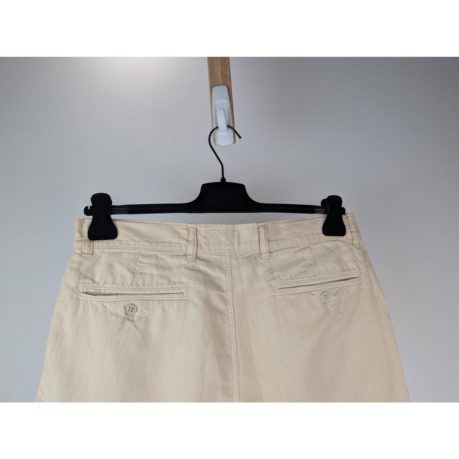 Todd Snyder o1rshd1 CC20 Cotton-Linen Chino Shorts in Light Beige/Cream Size US 32 / EU 48 - 11 Thumbnail