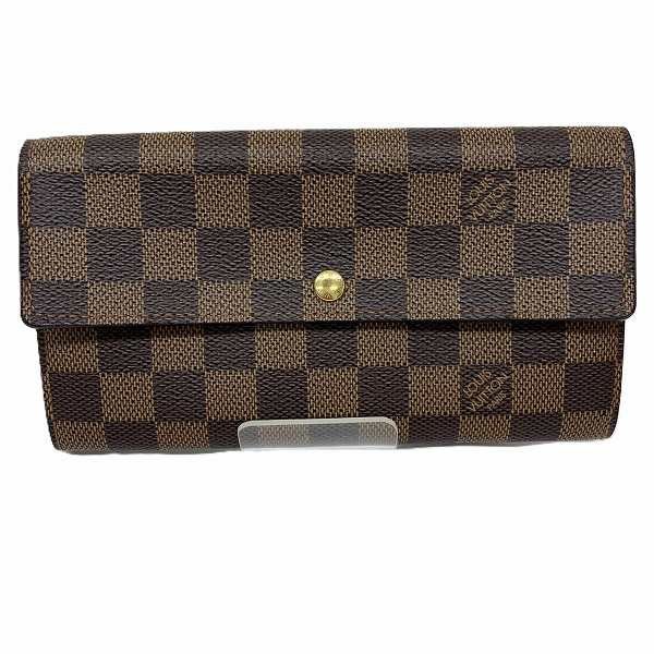 Louis Vuitton Louis Vuitton Damier Portefeuille Sarah Wallet N61726 Canvas Long Wallet N61726 in Great Condition