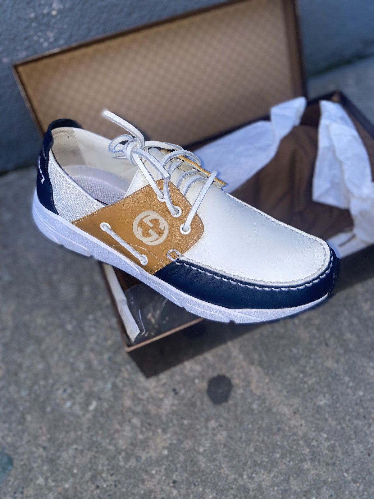 Dior × Gucci × Prada GG Boat Shoes Size US 9 / EU 42 - 2 Thumbnail