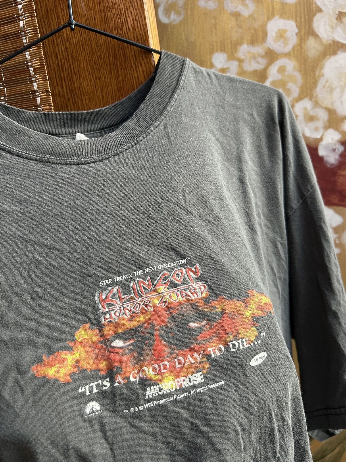 Vintage Vintage 1998 Star Trek Klingon Honor Squad Promo Game Tee Size US XL / EU 56 / 4 - 4 Thumbnail