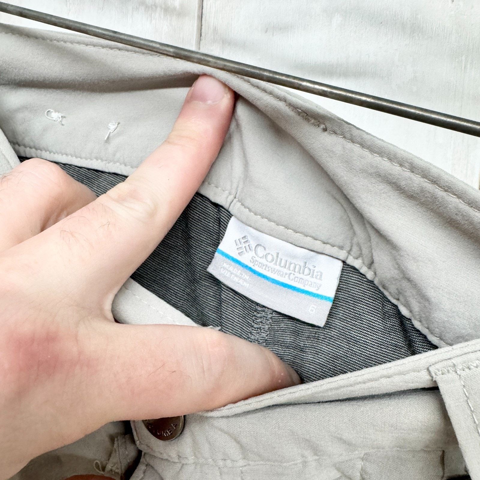 Columbia Columbia Sz 6 Two Button Grey Zip Fly Utility Skort Pockets Size 28" / US 6 / IT 42 - 5 Thumbnail