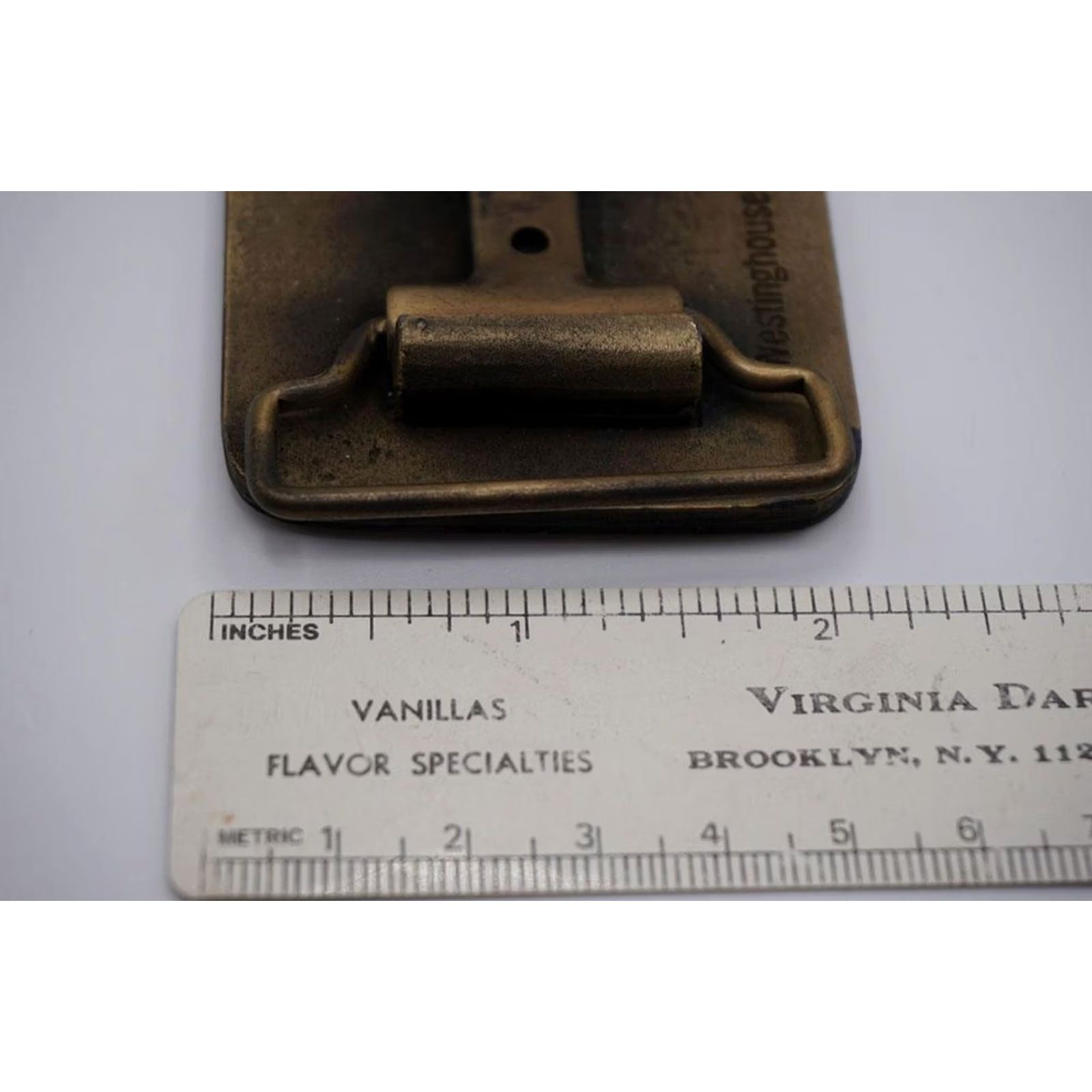 Vintage VINTAGE Brass Pistol Westinghouse Credit Corporation Metal Belt Buckle Size ONE SIZE - 6 Thumbnail