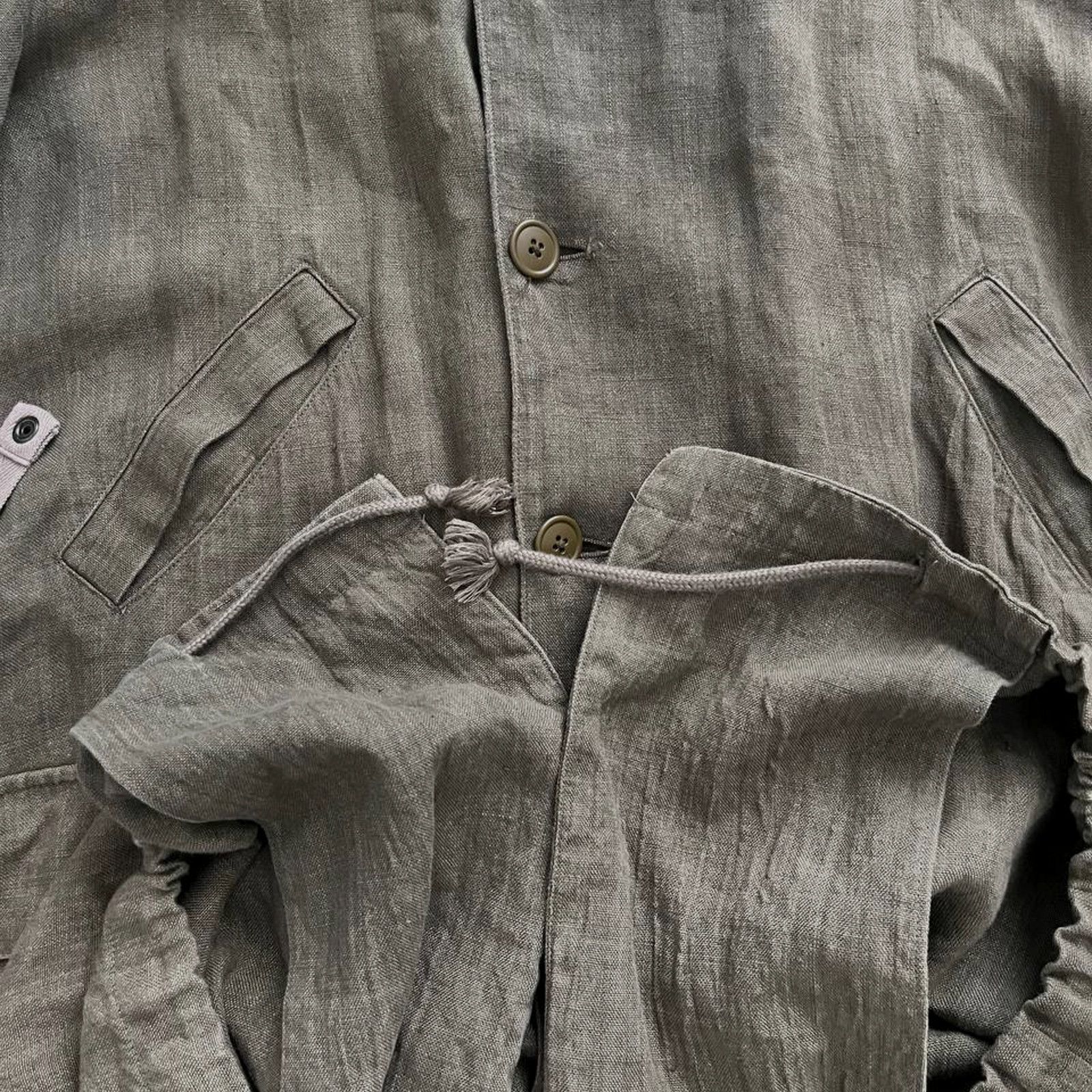 Y's × Yohji Yamamoto ⚡RARE⚡ Yohji Yamamoto Y’s for Men 80s linen coat Size US XL / EU 56 / 4 - 5 Thumbnail