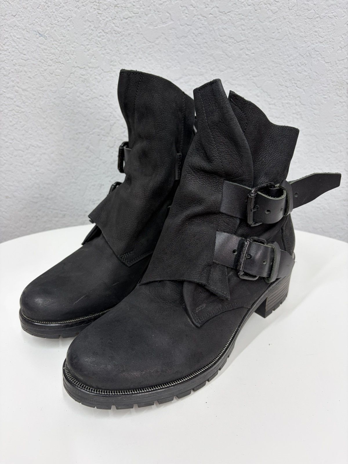 A.S.98 Vintage Like Maison Margiela Belted Leather Biker Boots 00s Size US 8 / EU 41 - 11 Thumbnail