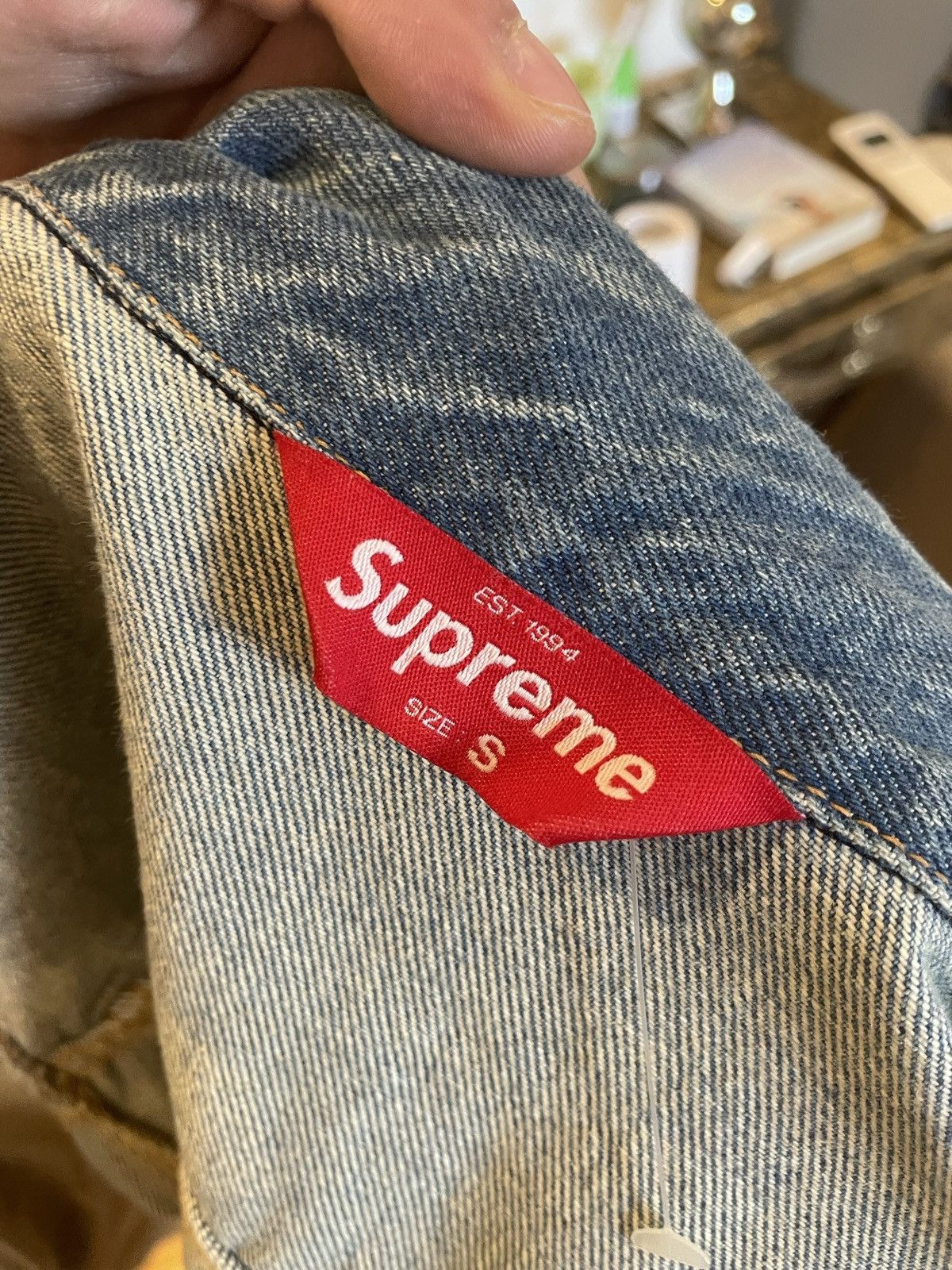 Black Sabbath × Supreme Supreme x Black Sabbath Denim Trucker Jacket Size US S / EU 44-46 / 1 - 4 Thumbnail