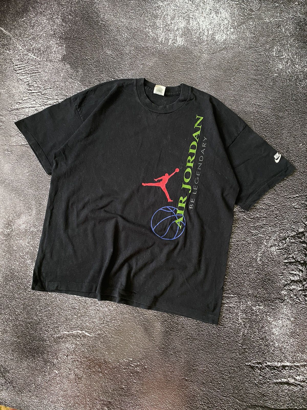 Nike Vintage Nike Air Jordan Be Legendary Black T-Shirt Size US XL / EU 56 / 4 - 2 Thumbnail