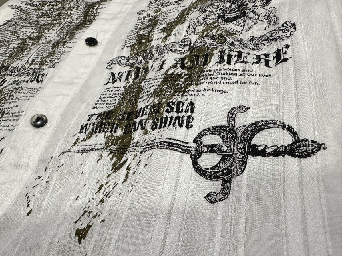 If Six Was Nine 🔥Sick Y2K Commontage Poem Shirt Long Sleeve Gothic Punk Size US M / EU 48-50 / 2 - 5 Thumbnail