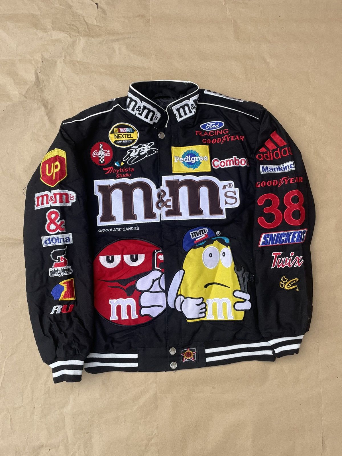 NASCAR × Vintage 🆘Rare🆘 Vintage JH Design M&M's NASCAR racing jacket Size US M / EU 48-50 / 2 - 1 Thumbnail