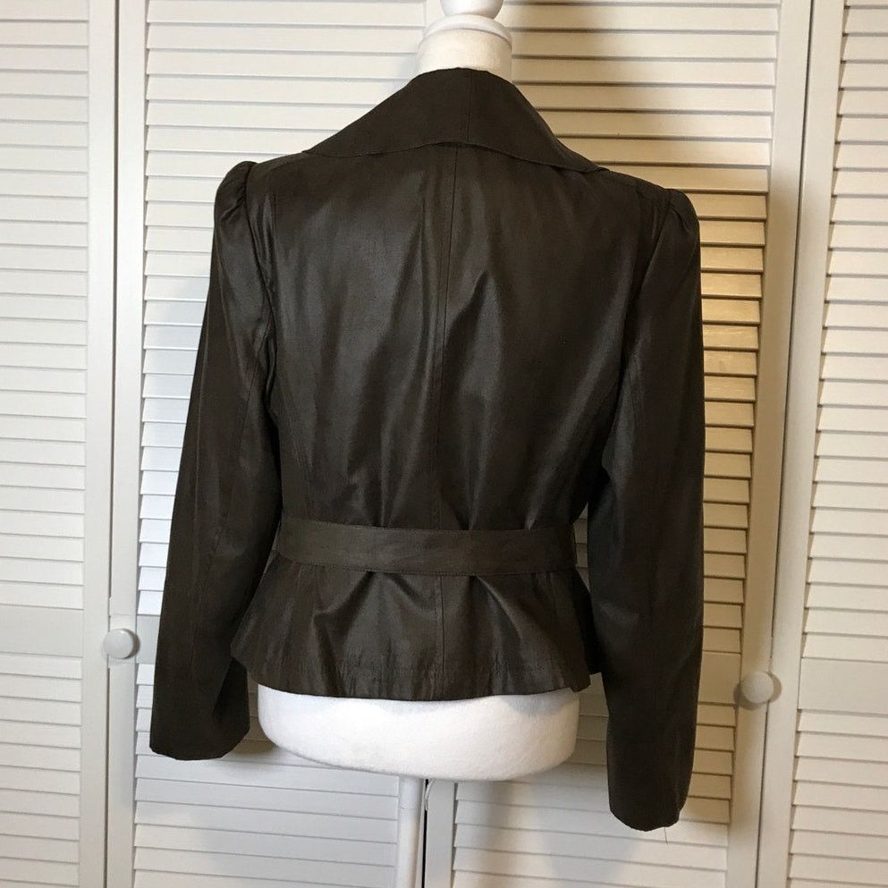 Worthington Worthington Vintage Brown V-neck Long Sleeve Jacket XL Size XL / US 12-14 / IT 48-50 - 2 Thumbnail