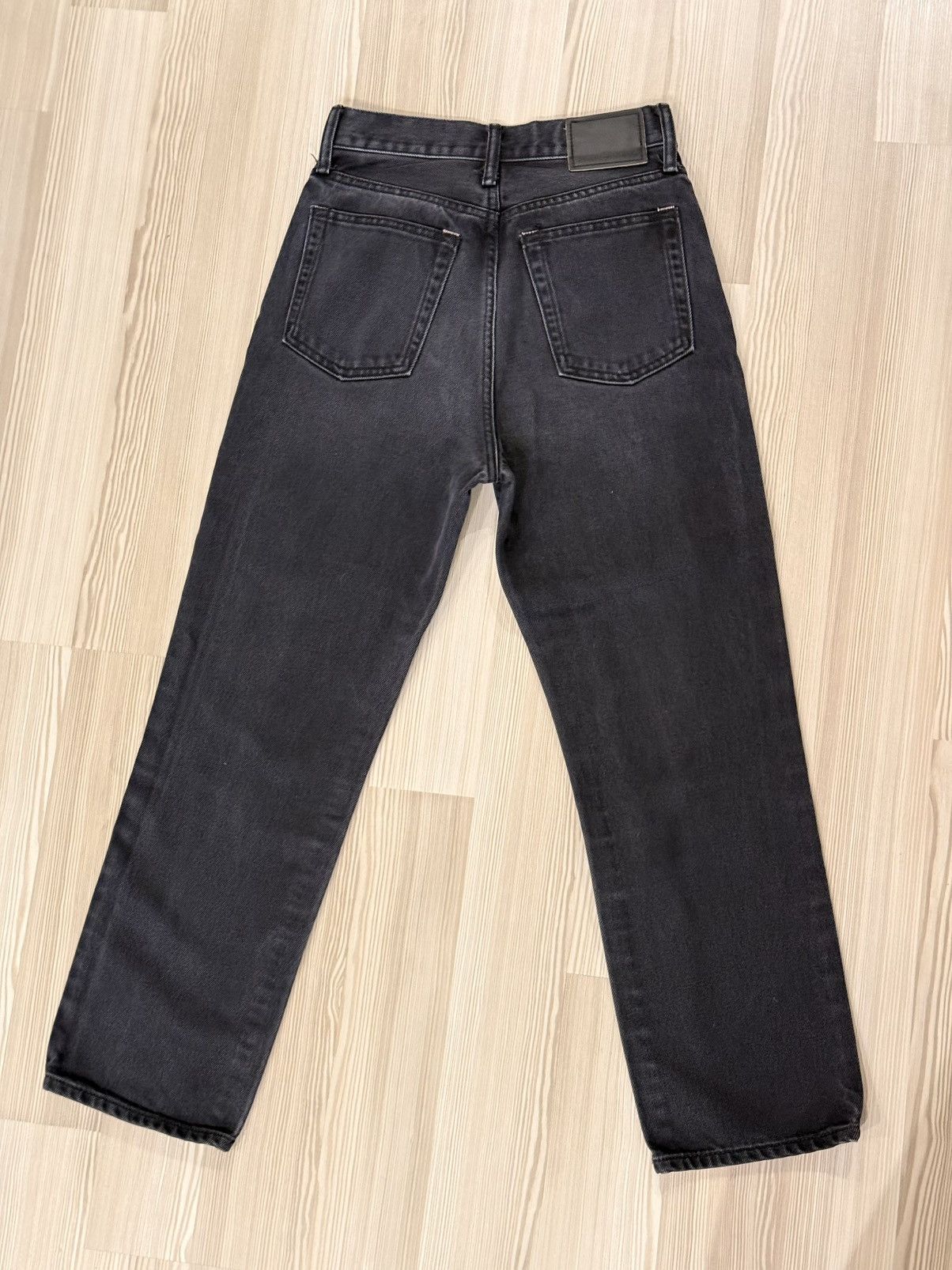 Acne Studios Acne Studios Mece Vintage Black High-Rise Straight Jeans Size 26" / US 2 / IT 38 - 4 Thumbnail