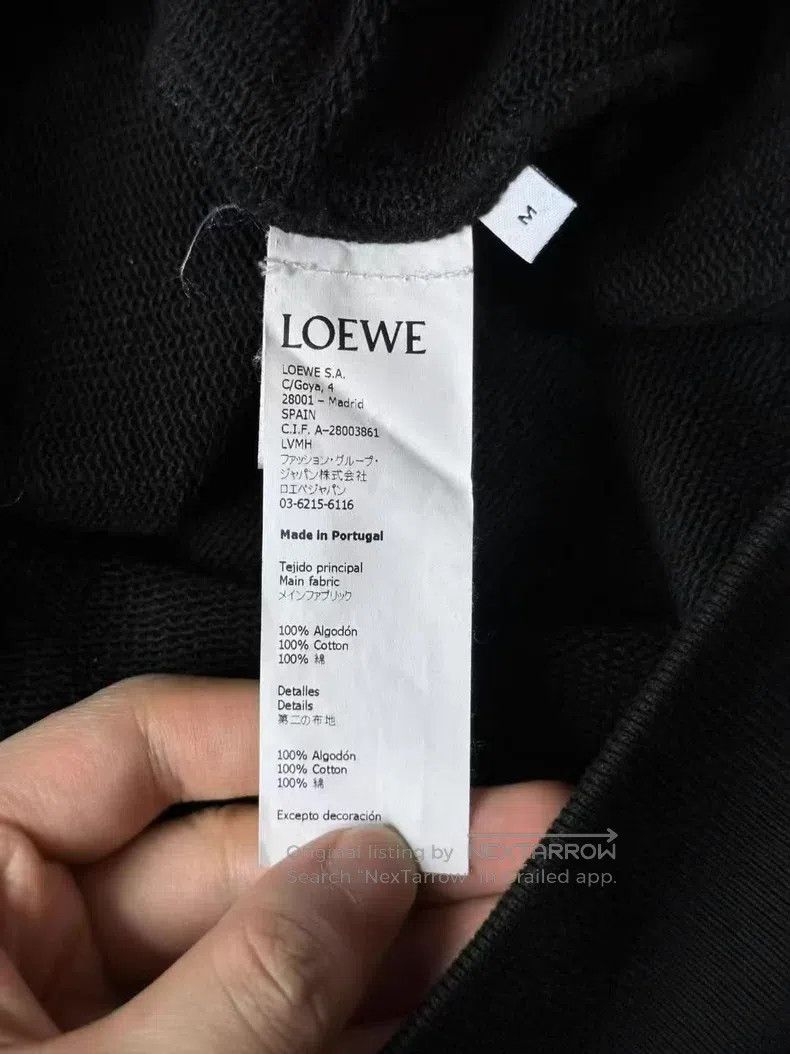 Loewe Loewe Black Embroidered Logo Sweatshirt Size M / US 6-8 / IT 42-44 - 3 Thumbnail