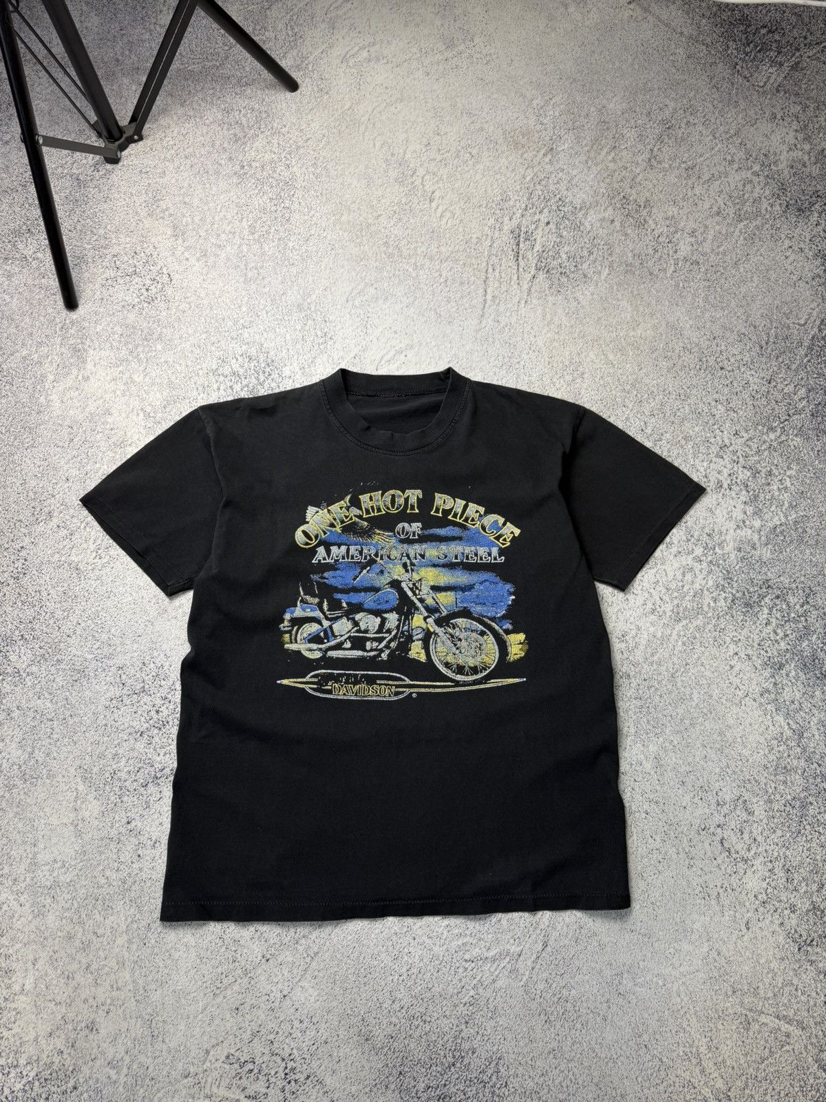 Harley Davidson Vintage Harley Davidson T Shirt One Hot Piece 80s signal Size US M / EU 48-50 / 2 - 1 Thumbnail