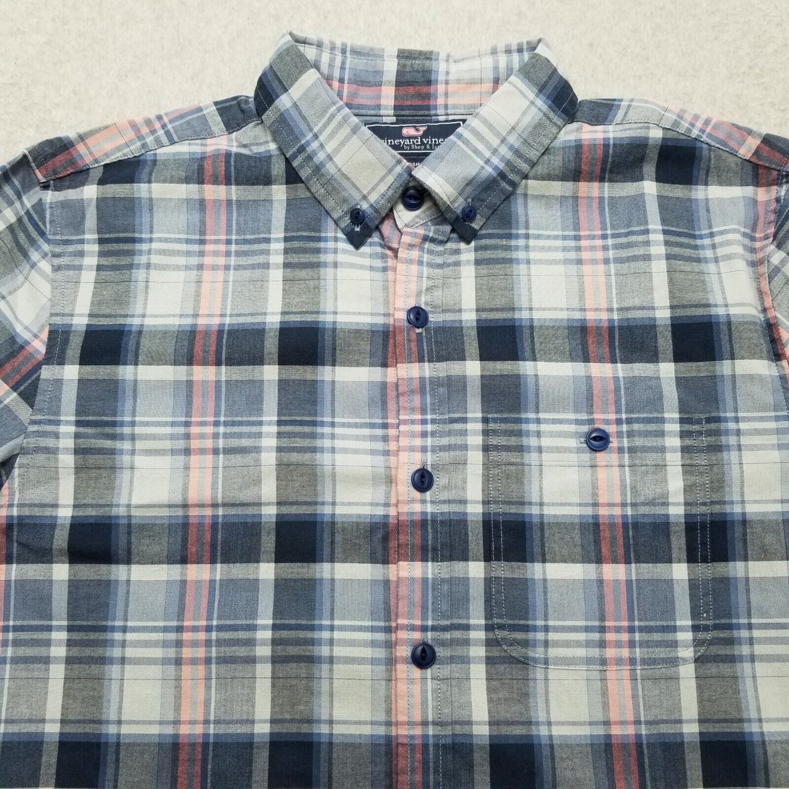 Vineyard Vines Vineyard Vines M Plaid Casual Button Up Long Sleeve Pocket Size US M / EU 48-50 / 2 - 4 Thumbnail