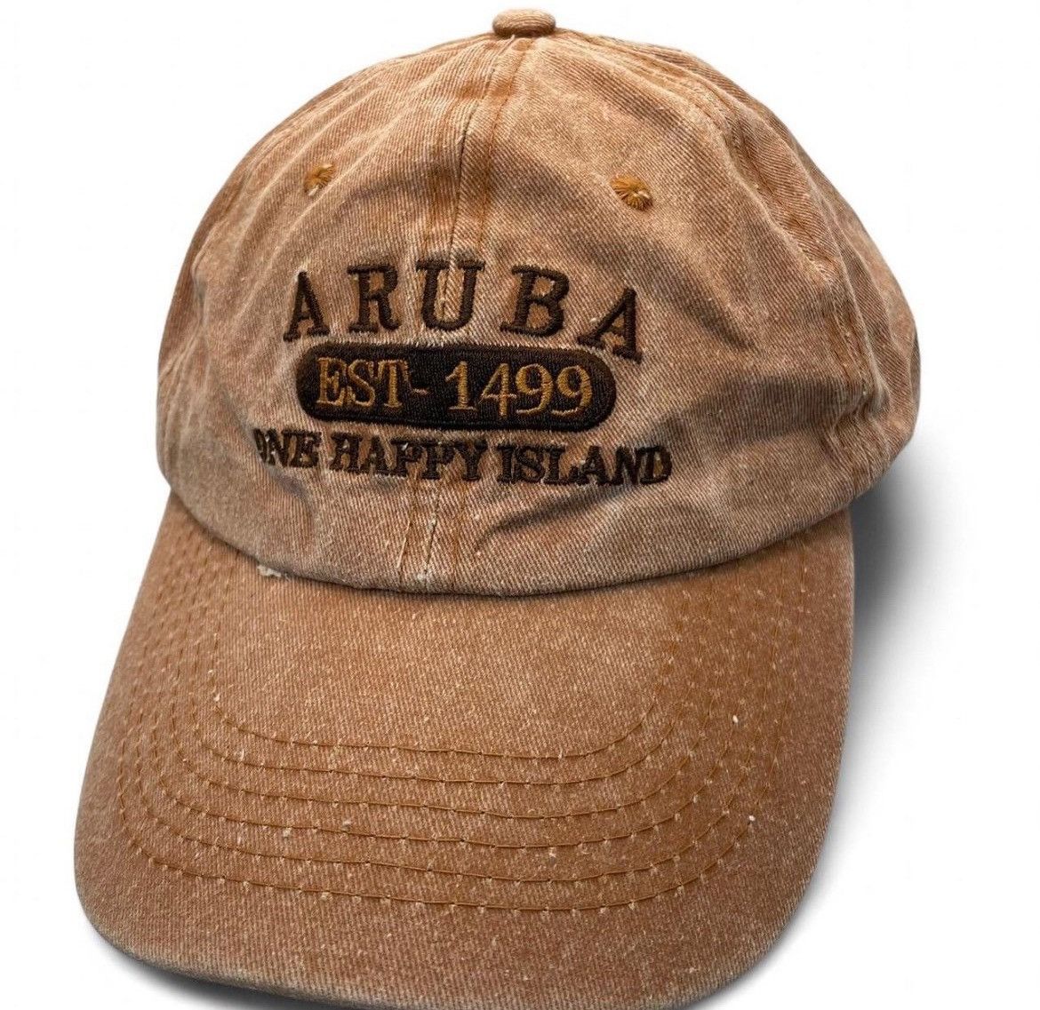 Other ARUBA “One Happy Island” Distressed Cap EST. 1499 Adjustable Size ONE SIZE - 9 Thumbnail