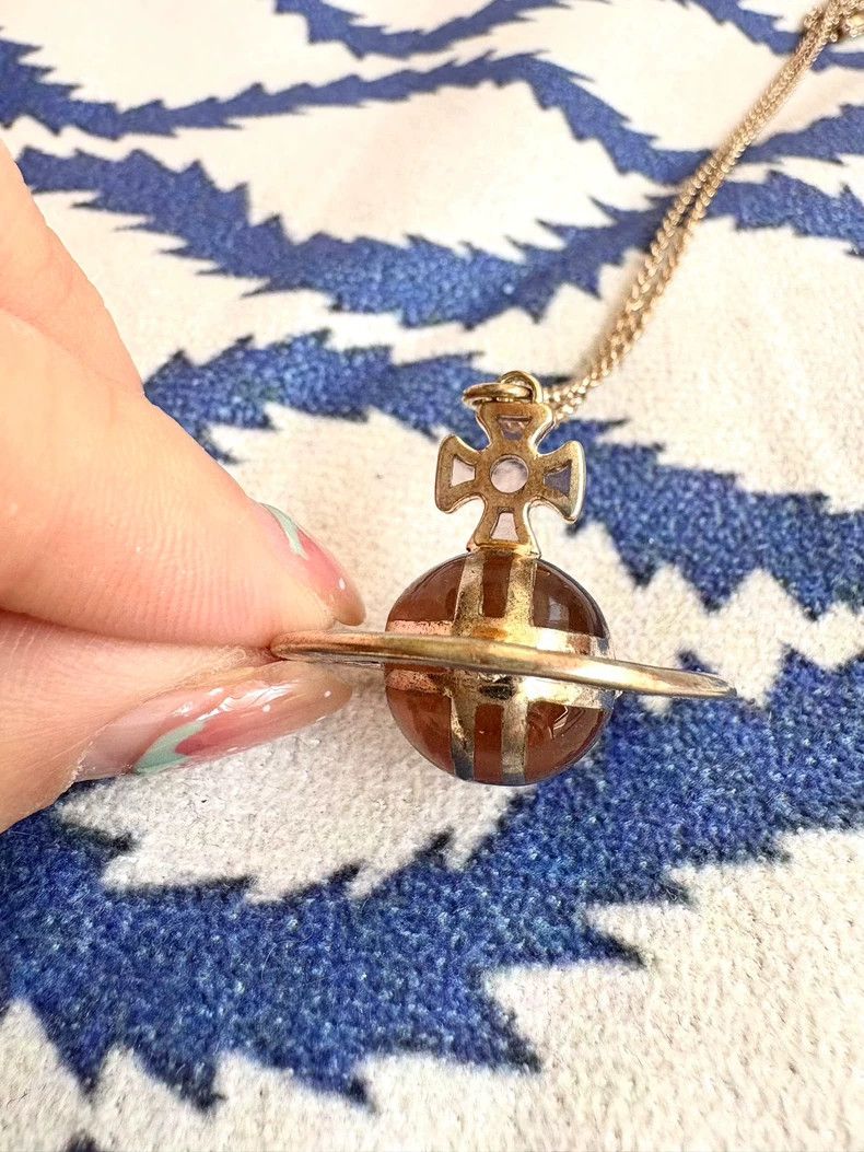 Vivienne Westwood Vivienne Westwood Vintage Pink Jelly Orb Planet Necklace Size ONE SIZE - 2 Thumbnail