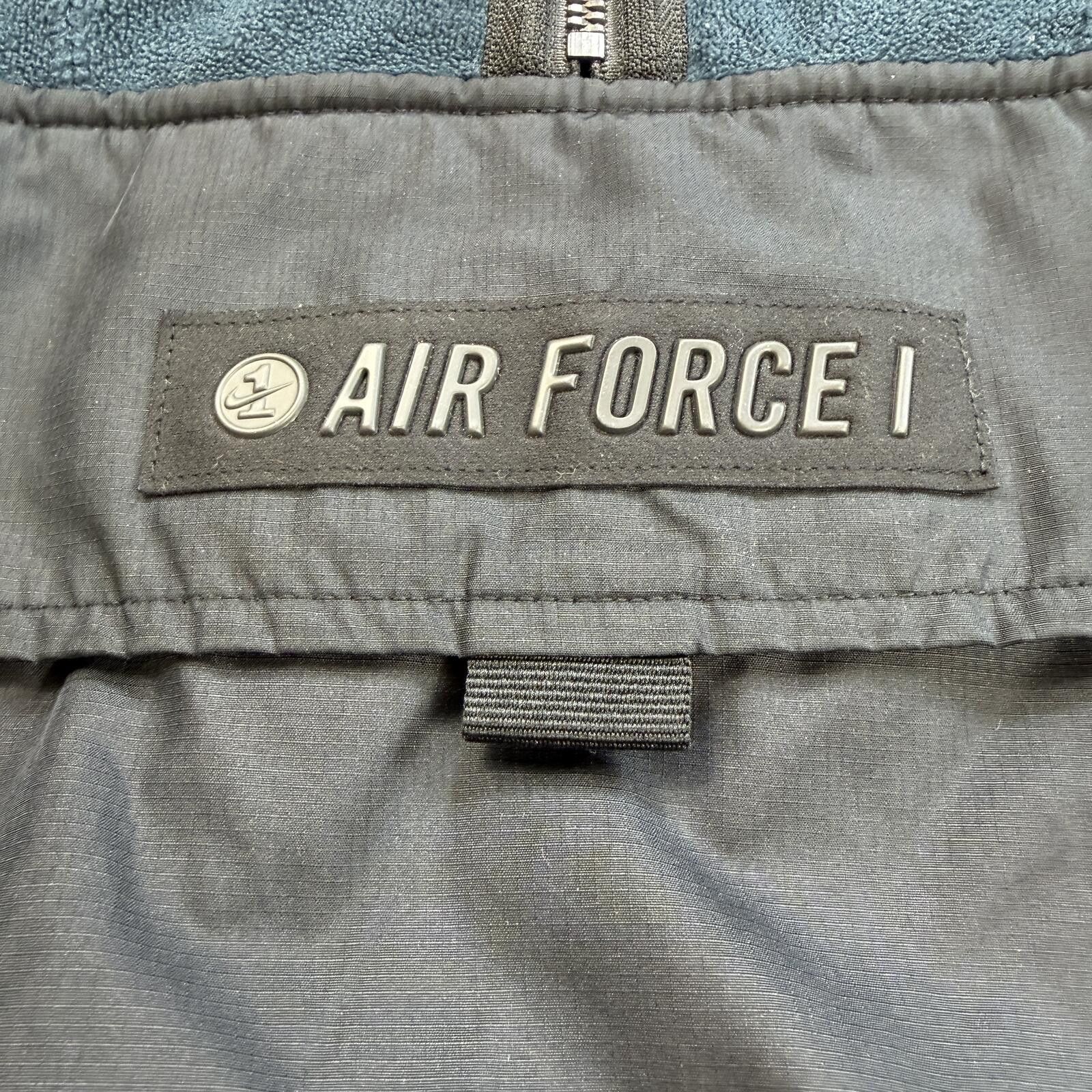 Nike Nike Air Force 1 Fleece Pullover Jacket Mens S Blue Pocket Size US S / EU 44-46 / 1 - 4 Thumbnail