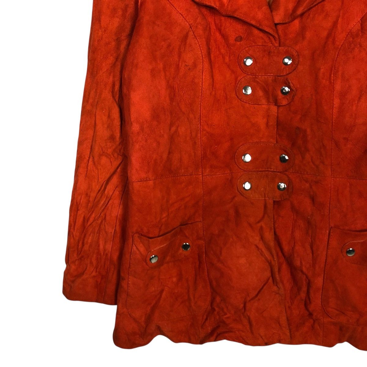 Vintage 🔥VINTAGE CHORE WORK LEATHER JACKET GINATERESA ISSEY MIYAKE Size US M / EU 48-50 / 2 - 6 Thumbnail