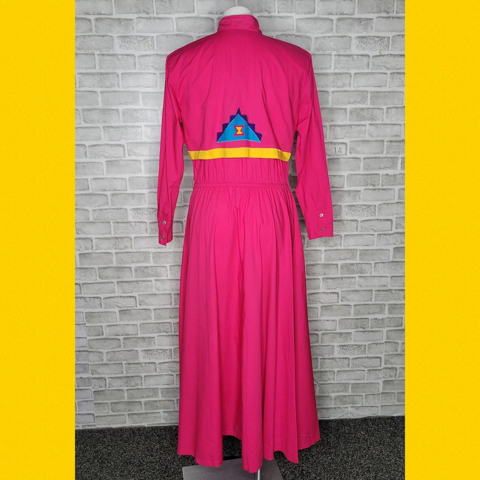 Vintage Vintage Southwest Maxi Western Dress Attached Bolero Jacket Size S / US 4 / IT 40 - 4 Thumbnail