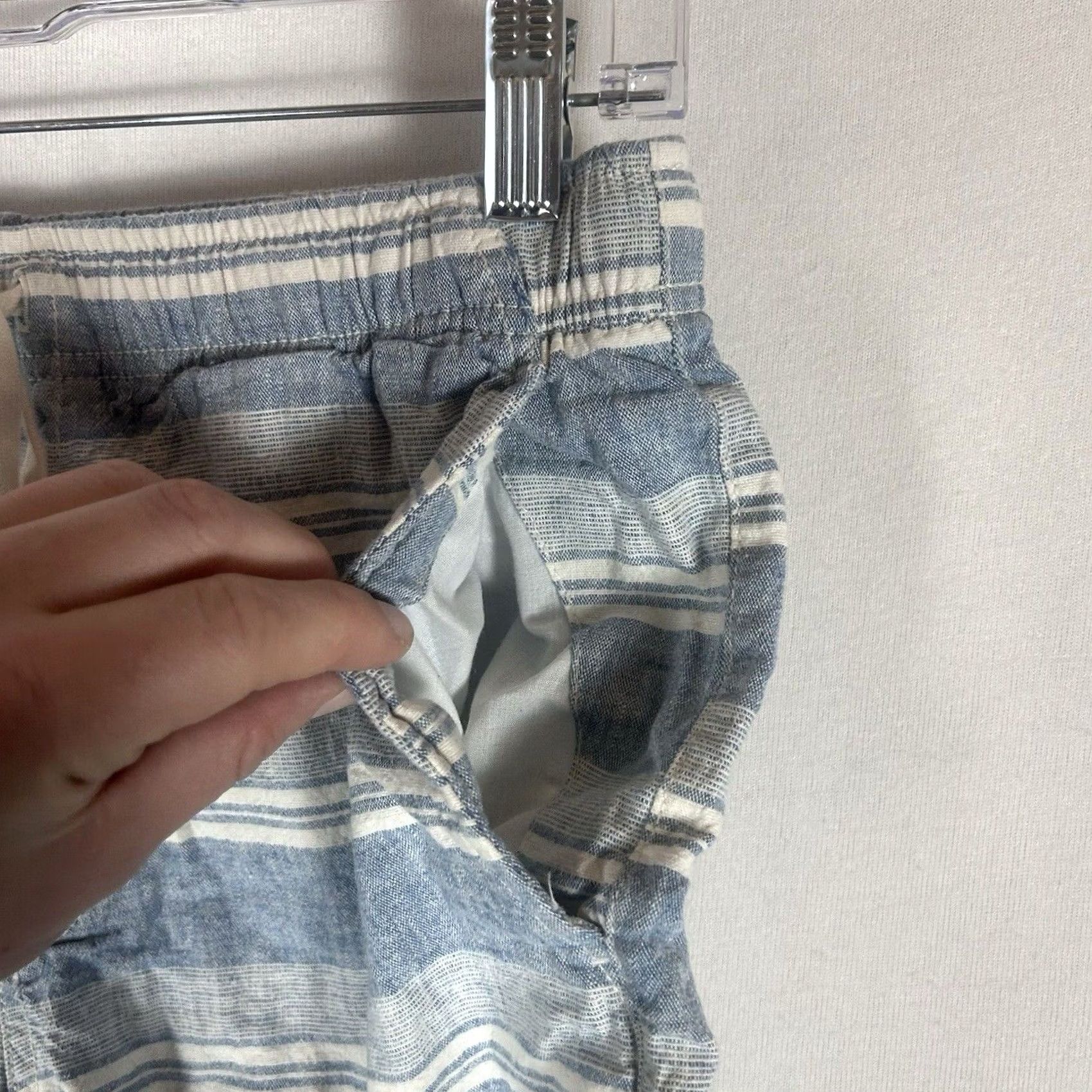 Old Navy Old Navy Shorts Mens Small Linen Blend Blue Jogger Casual Drawstring Pockets Size US 29 - 5 Thumbnail