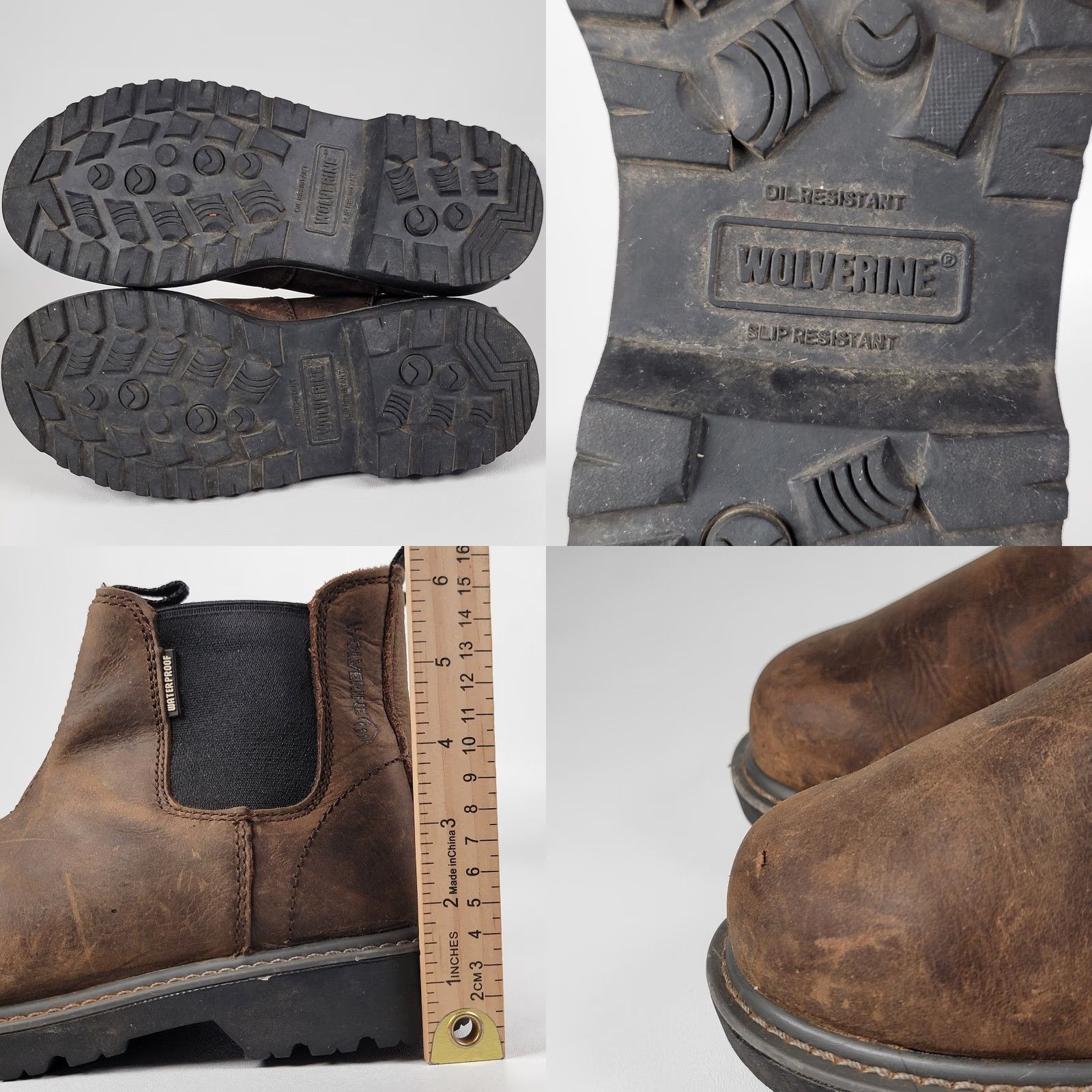 Vintage Wolverine Floorhand Romeo Waterproof Leather Brown Work Boot Women's Size 7W Size US 5 / IT 35 - 8 Thumbnail